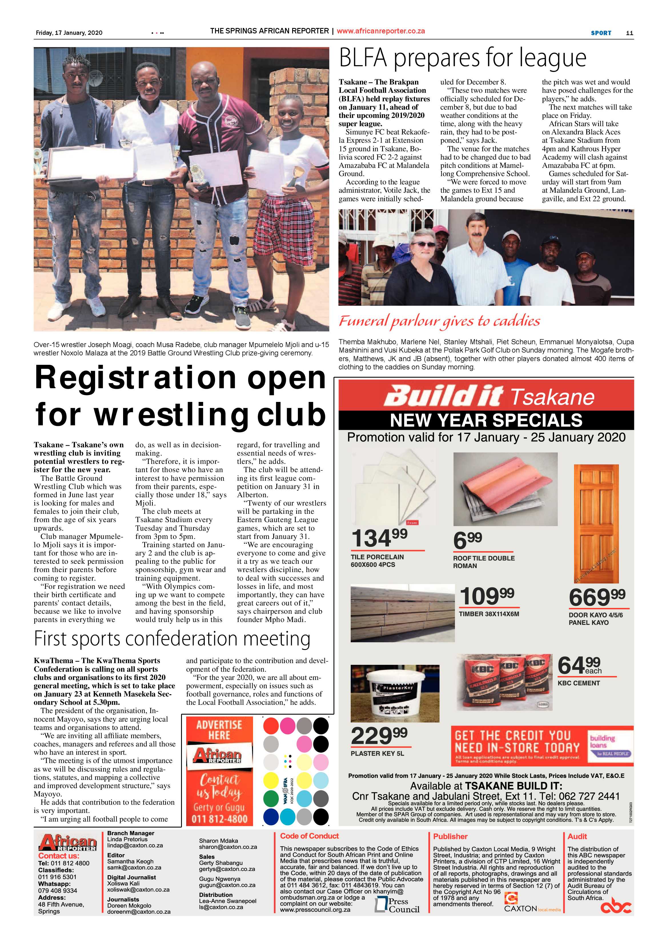 AFrican Reporter 17 January 2020 page 11