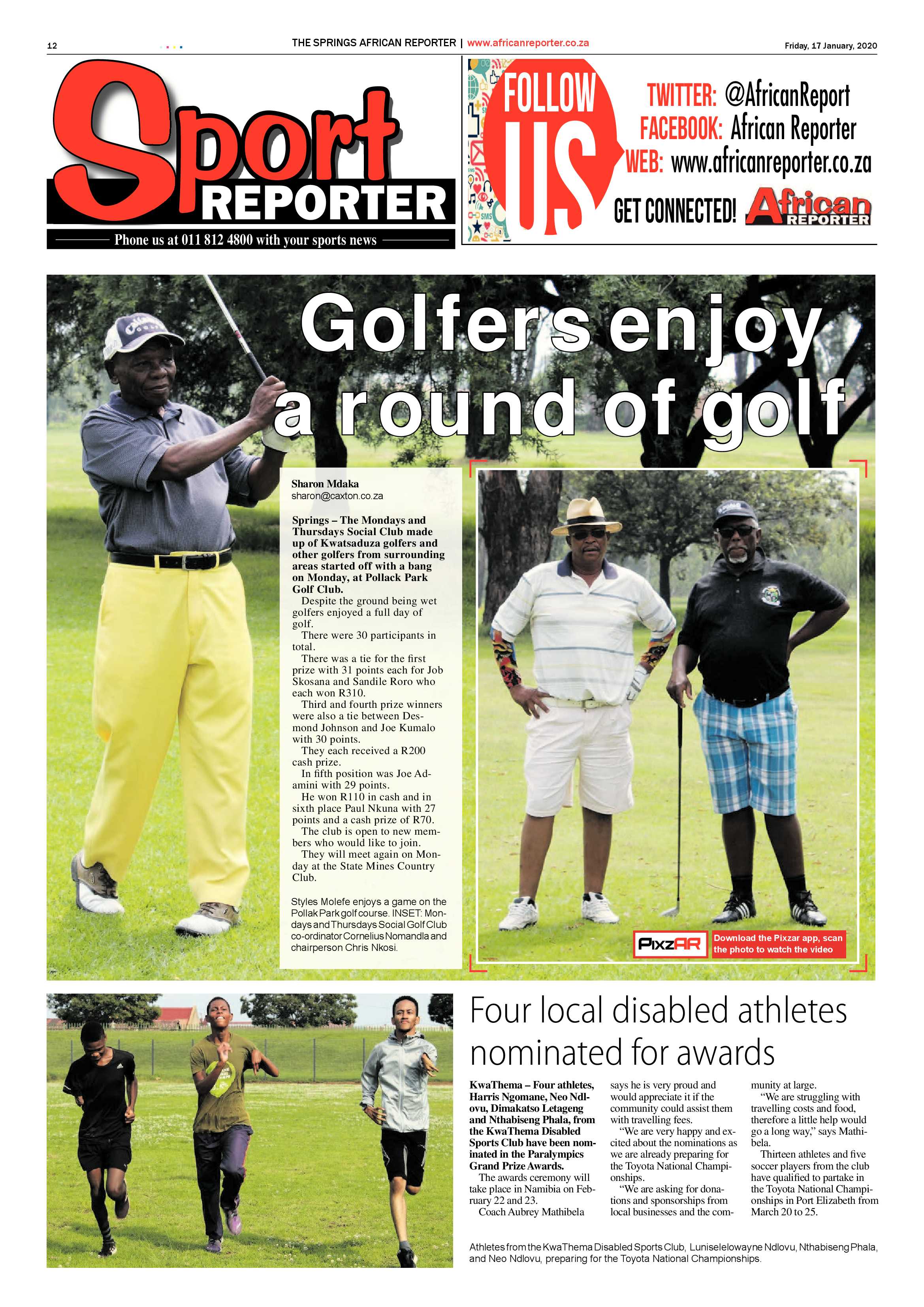 AFrican Reporter 17 January 2020 page 12