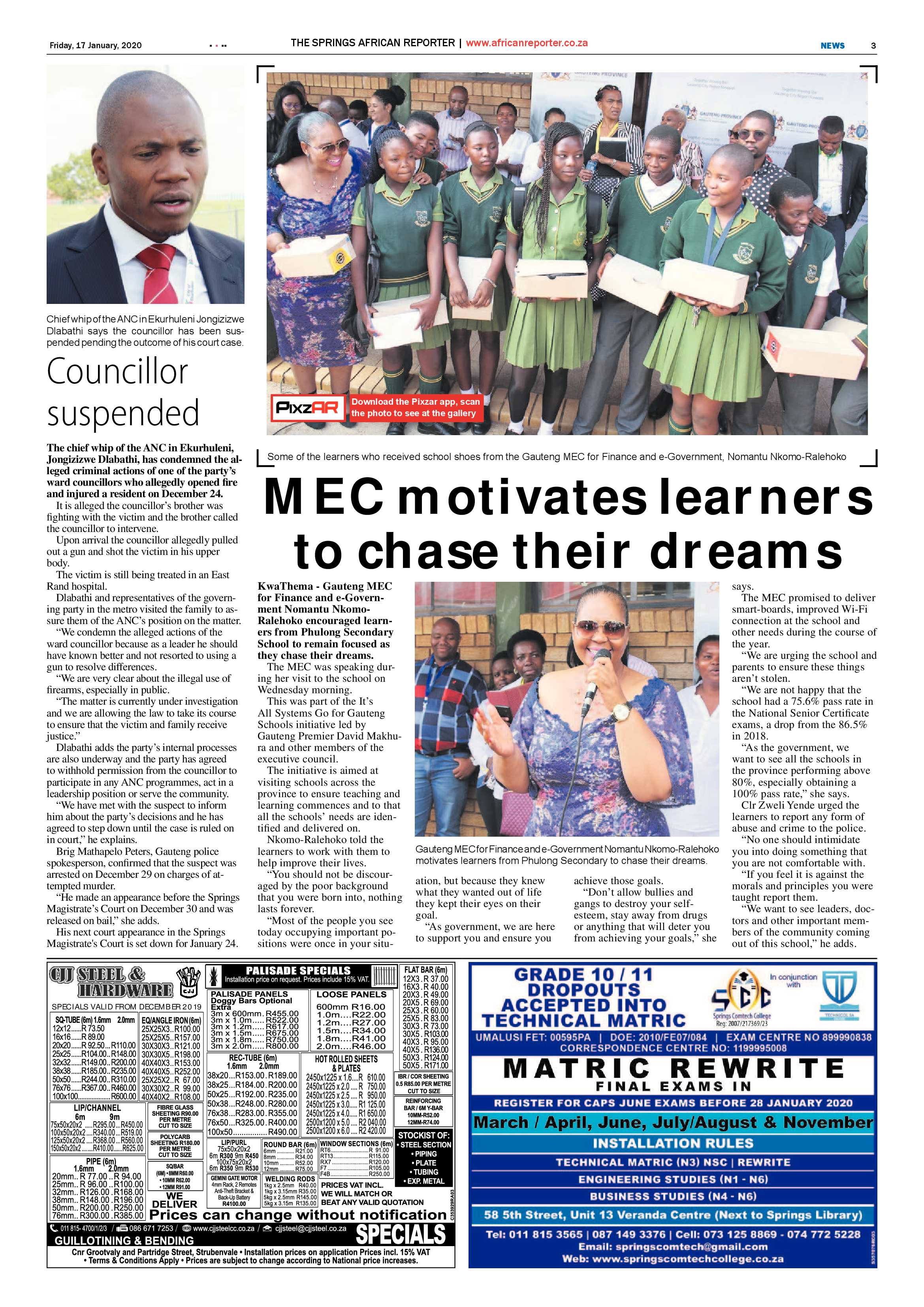 AFrican Reporter 17 January 2020 page 3