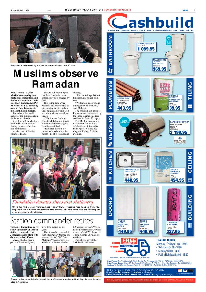African Reporter 16 April 2021 page 5