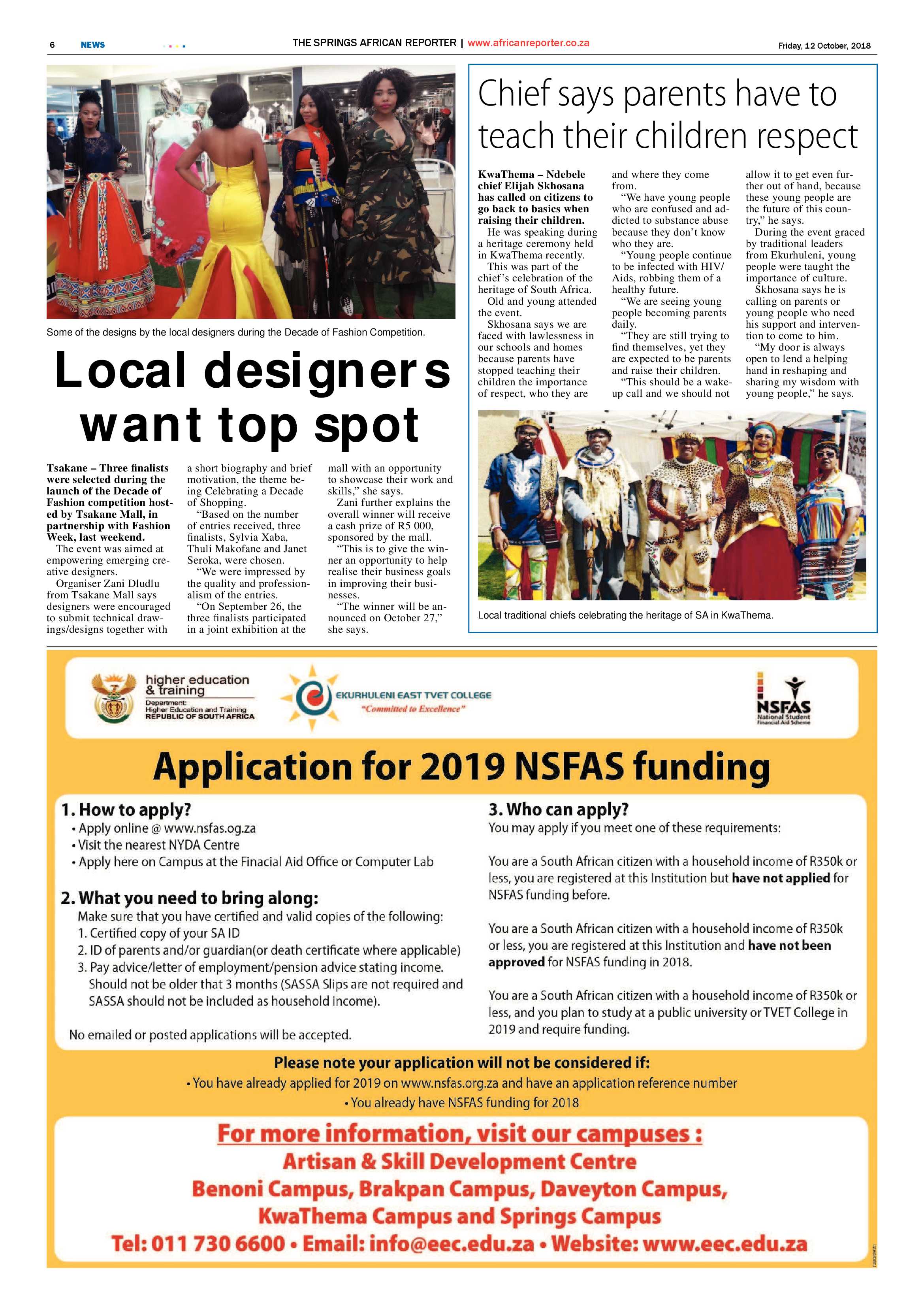 African Reporter 12 October 2018 page 6