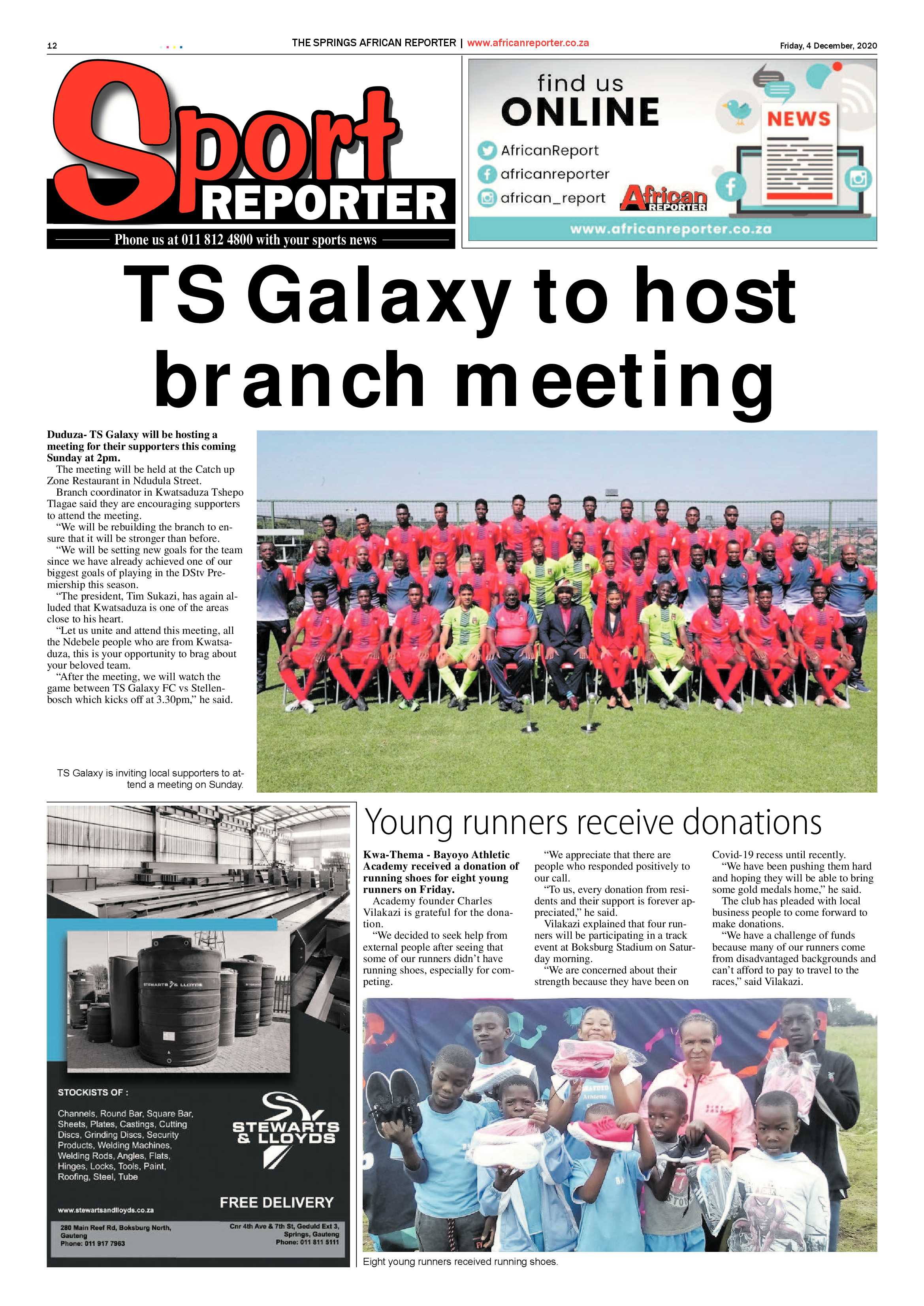 African Reporter04 December 2020 page 12