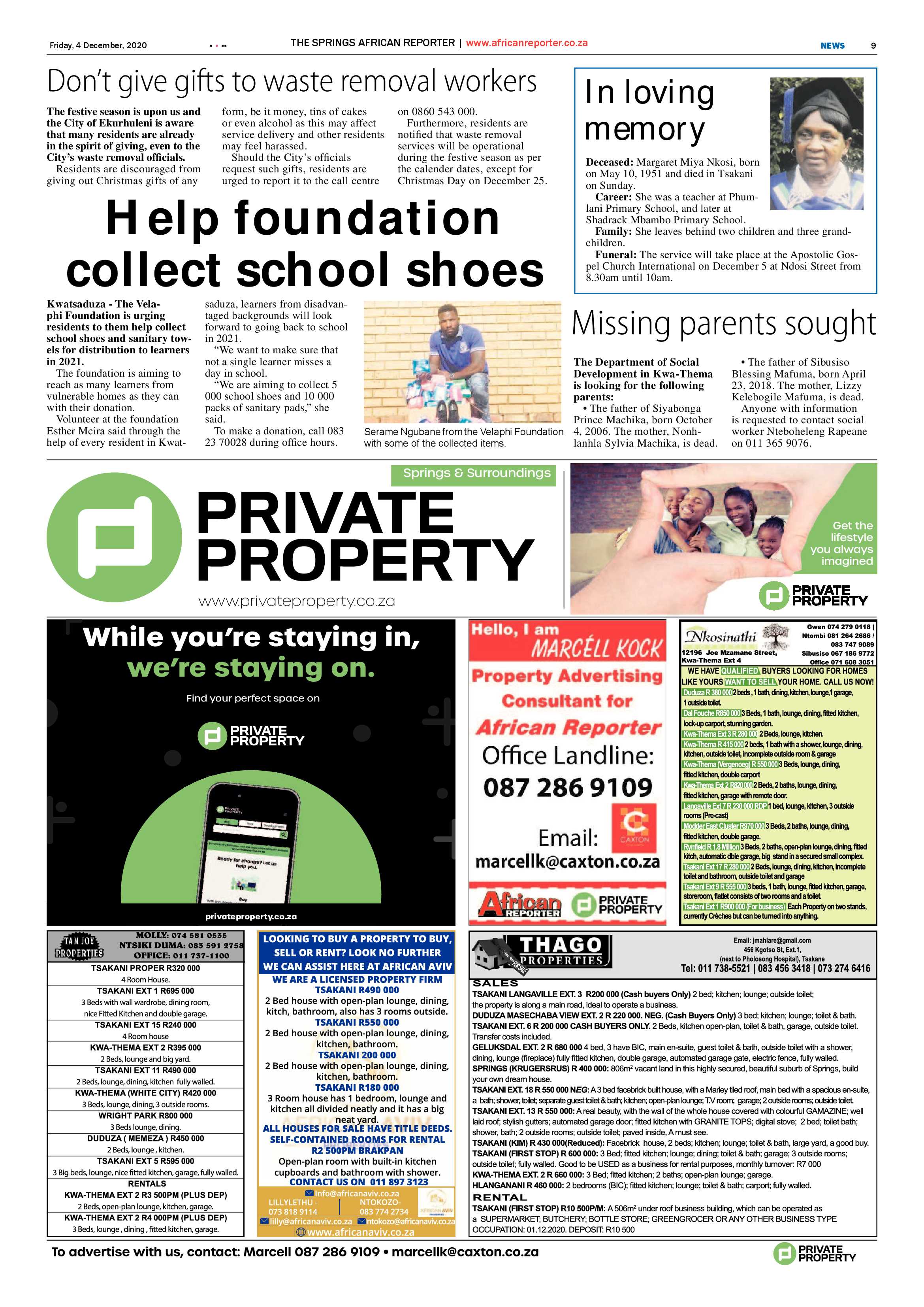 African Reporter04 December 2020 page 9
