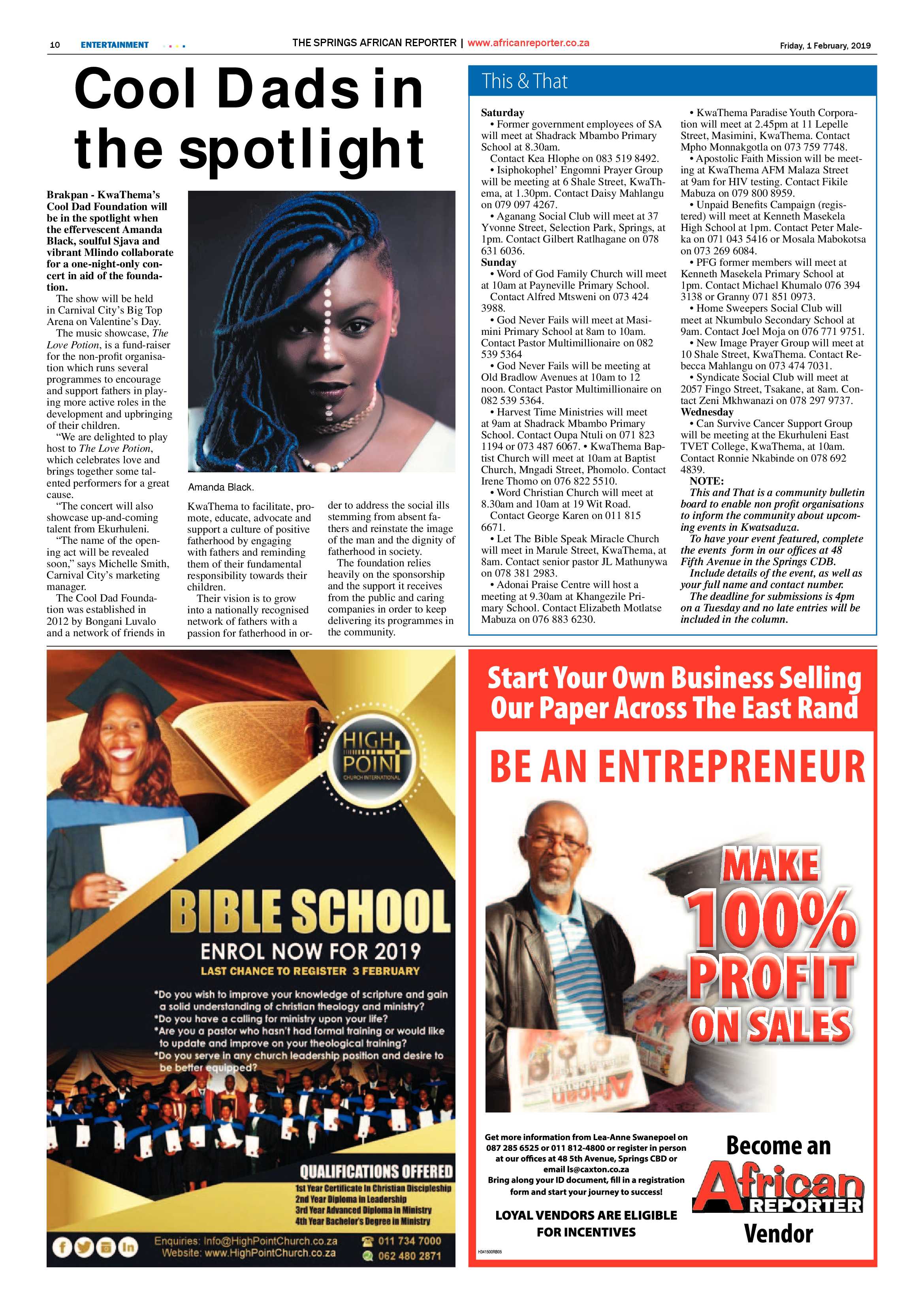 African Reporter 01 February 2019 page 10