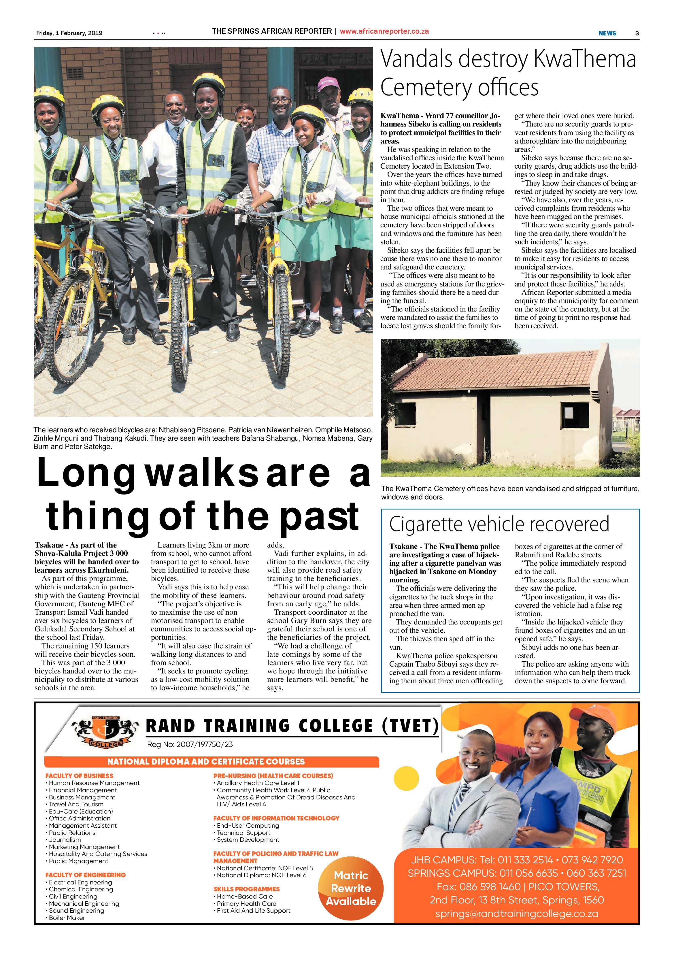 African Reporter 01 February 2019 page 3