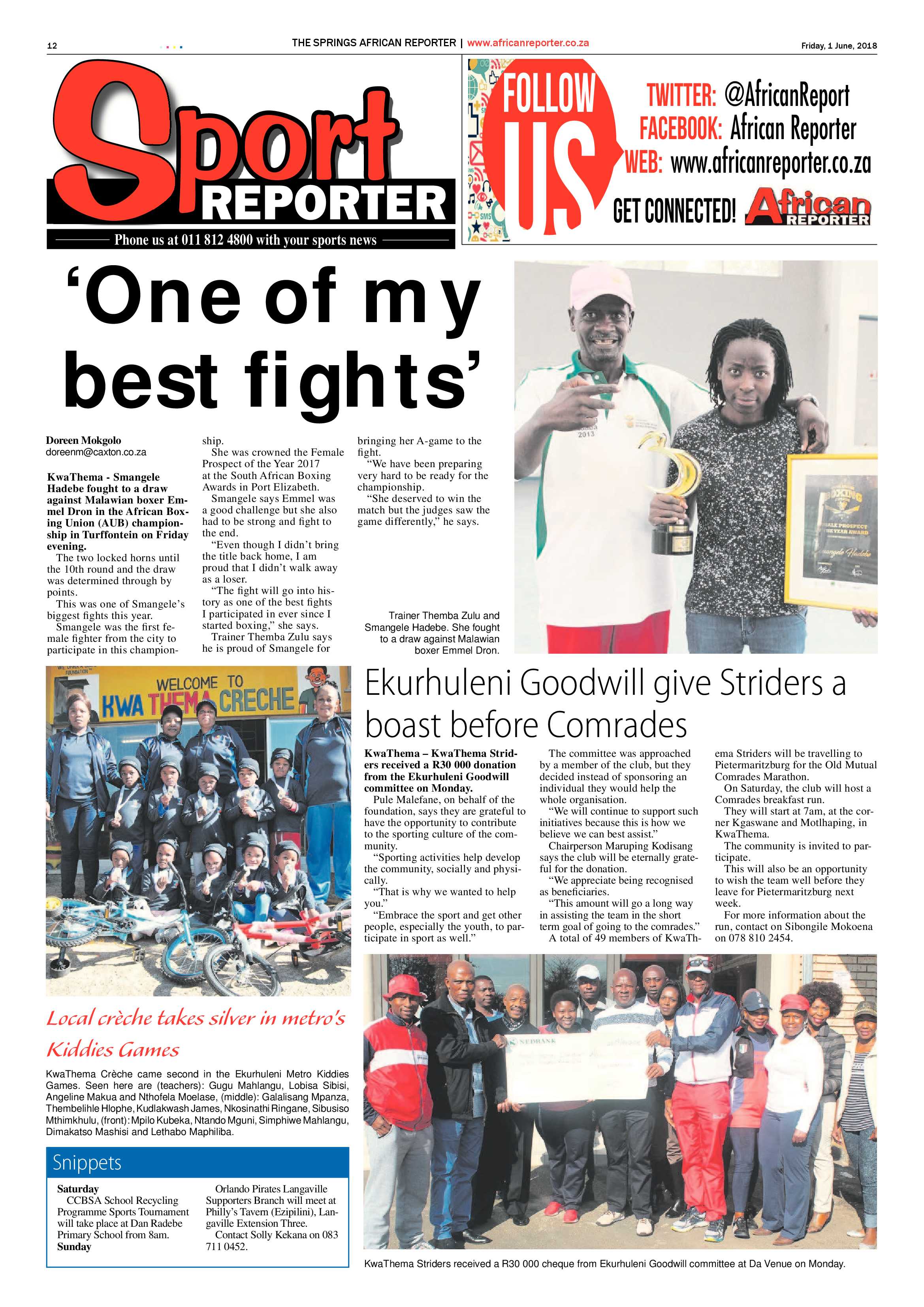 African Reporter 01 June 2018 page 12