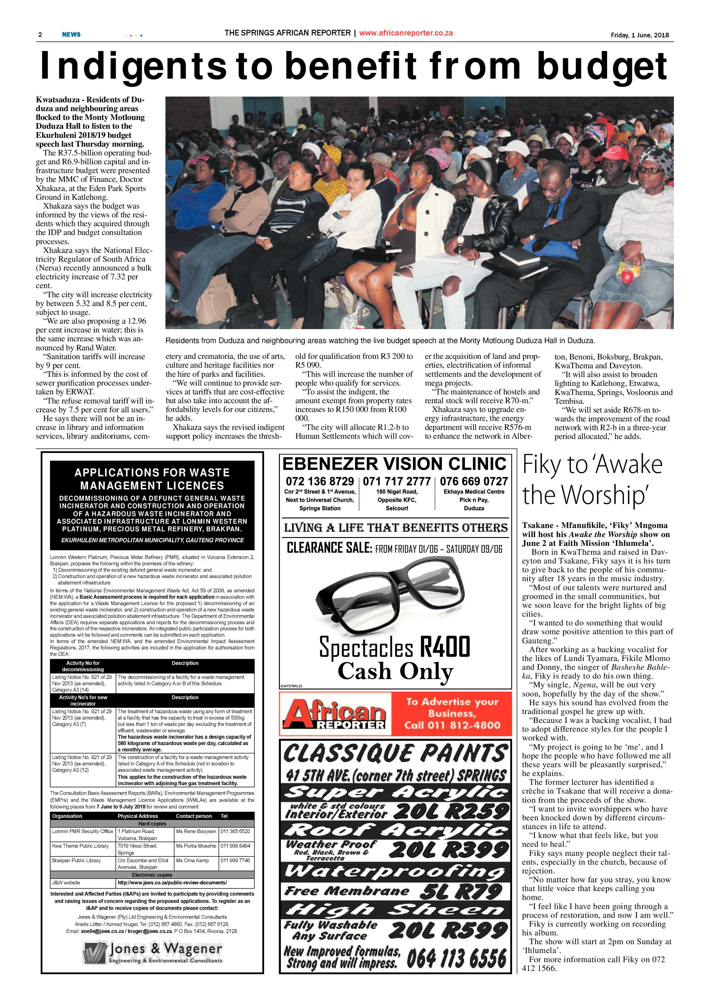 African Reporter 01 June 2018 page 2
