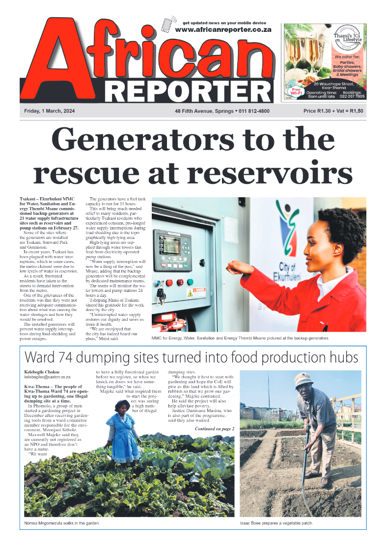 African Reporter 01 March 2024 page 1