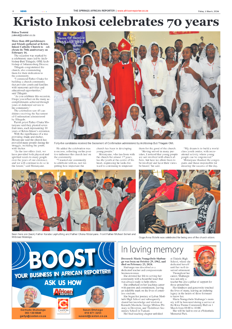 African Reporter 01 March 2024 page 6