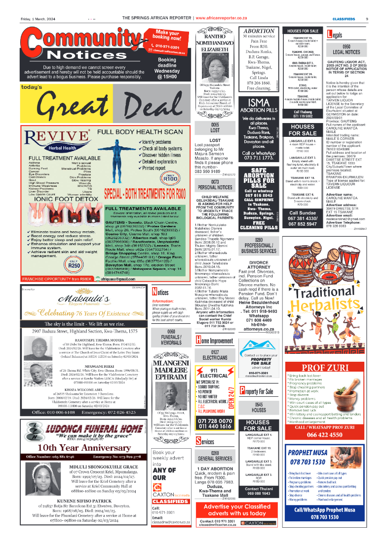 African Reporter 01 March 2024 page 9