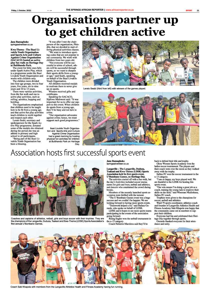 African Reporter 01 October 2021 page 11
