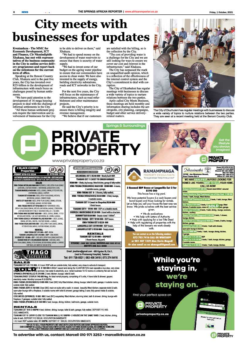 African Reporter 01 October 2021 page 8