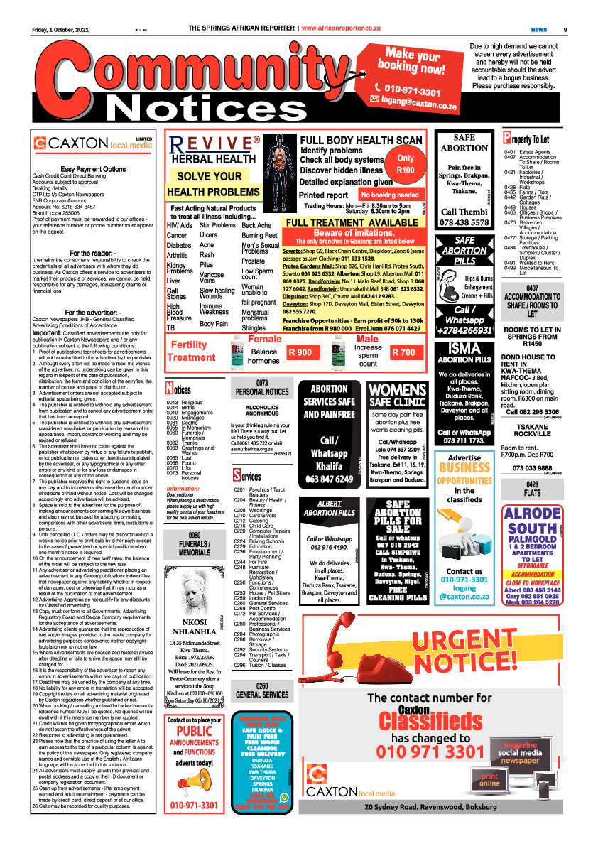 African Reporter 01 October 2021 page 9
