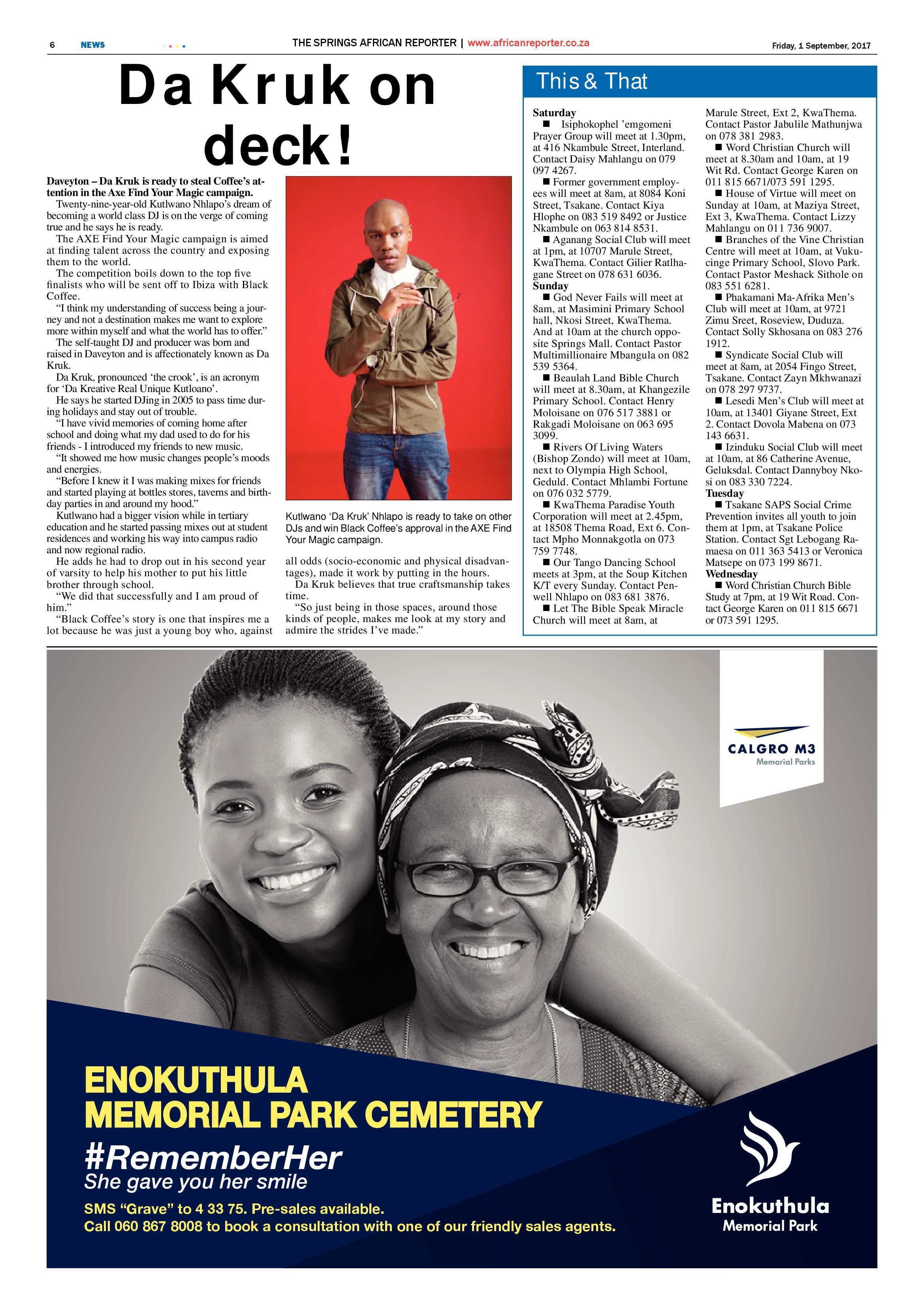 African Reporter 01 September 2017 page 6