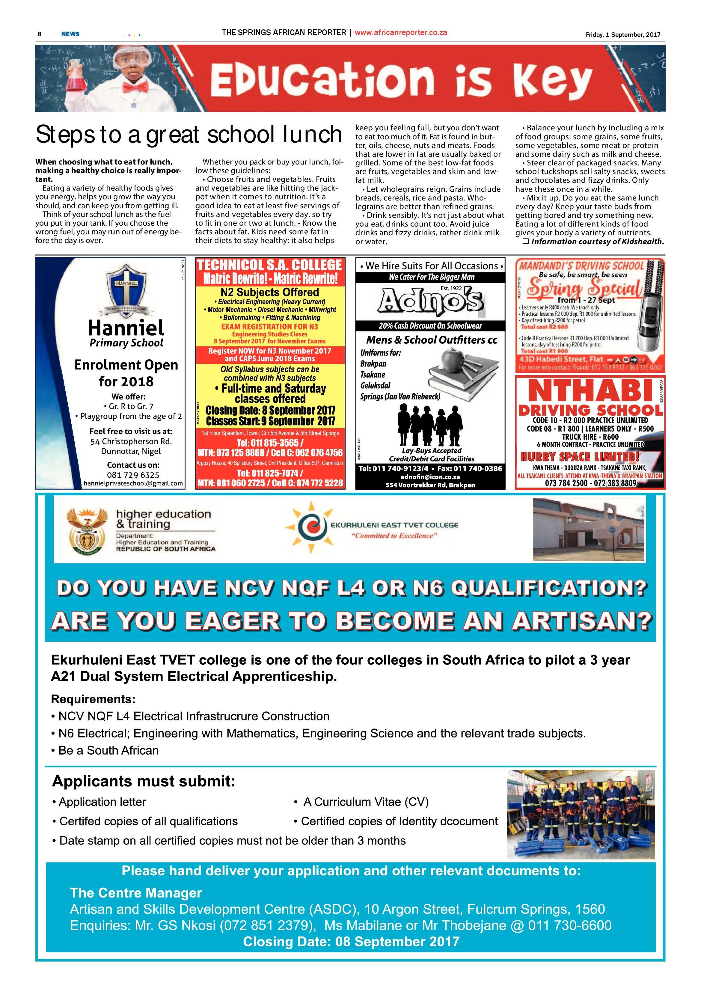 African Reporter 01 September 2017 page 8