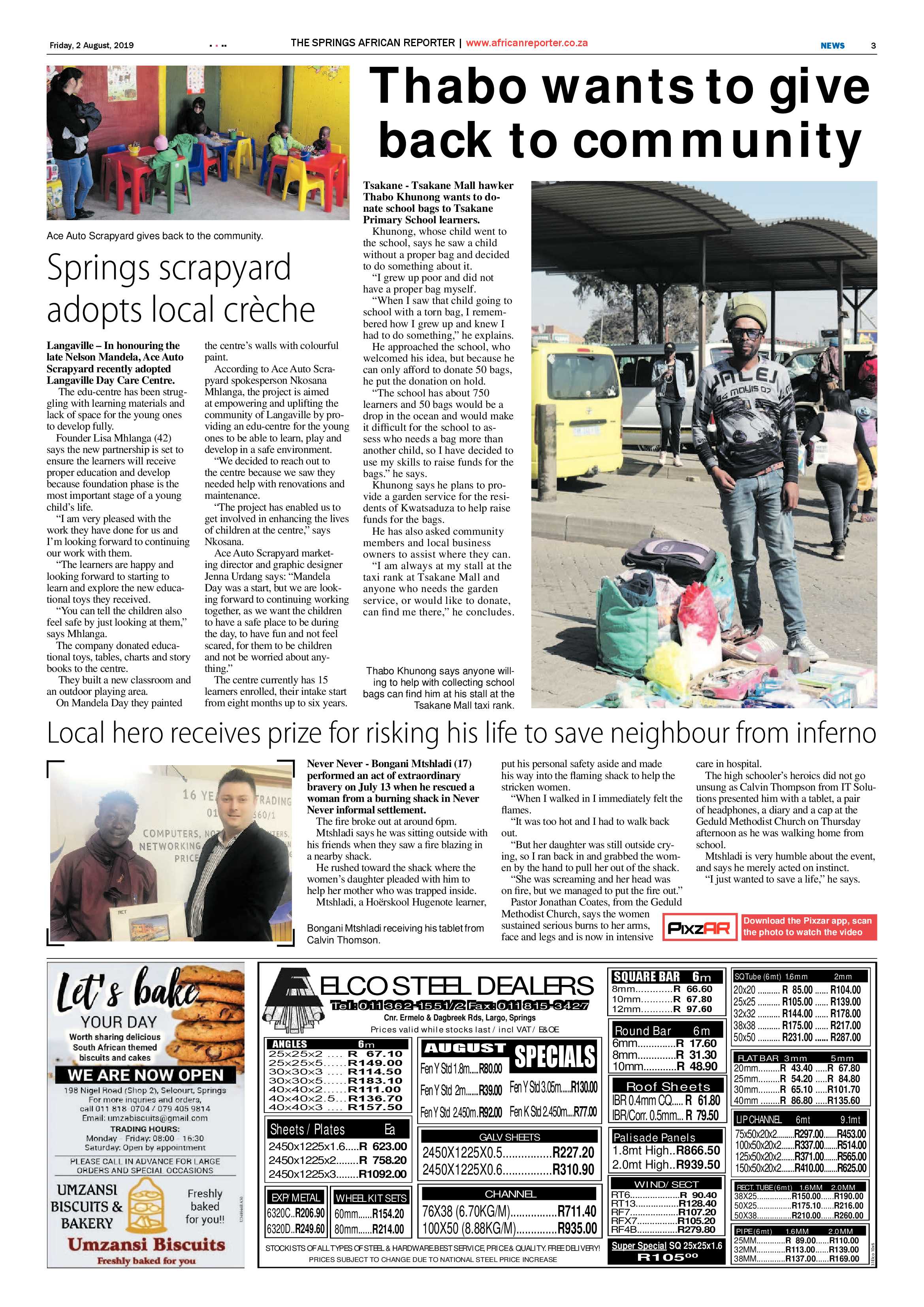 African Reporter 02 August 2019 page 3