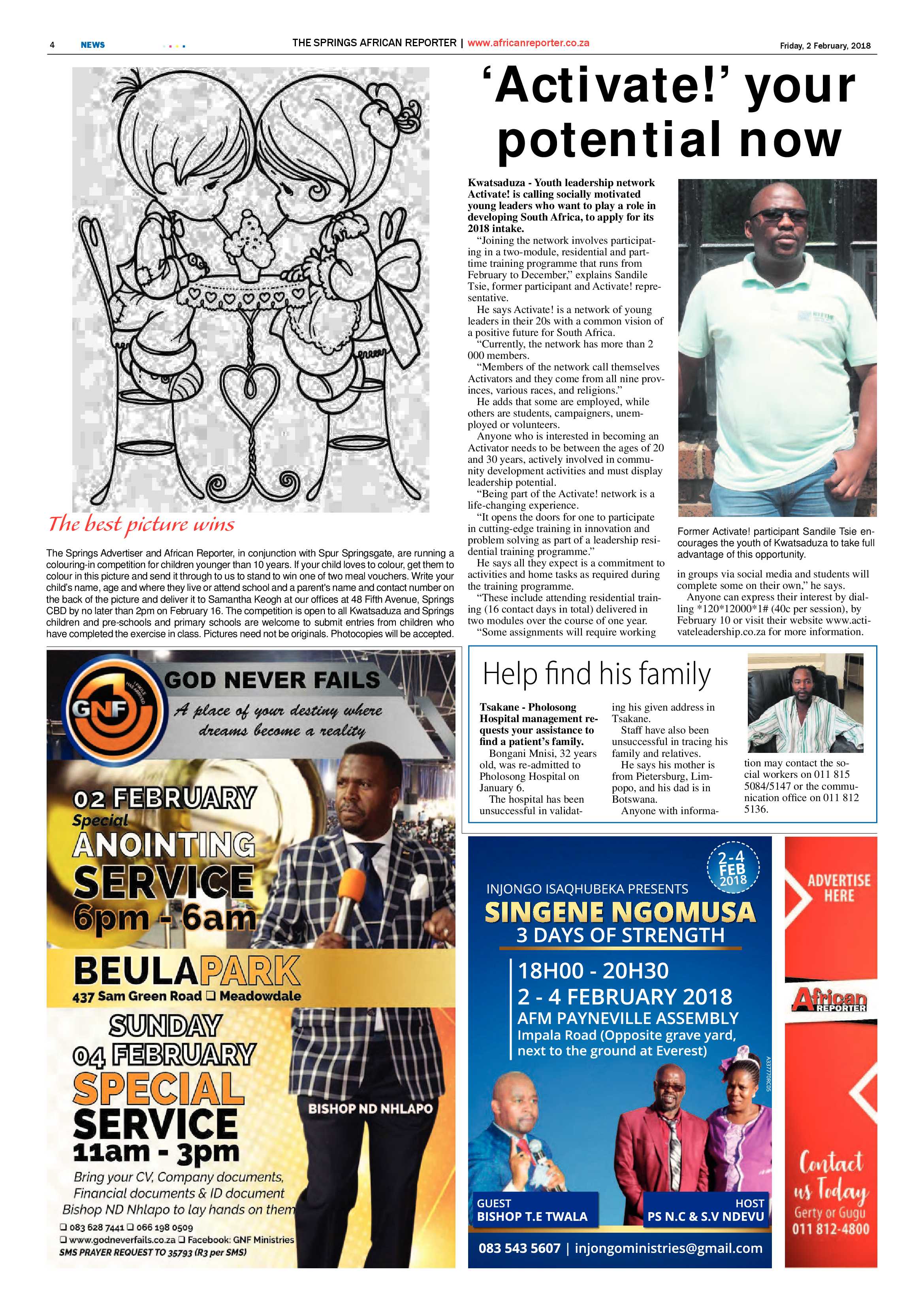 African Reporter 02 February 2018 page 4