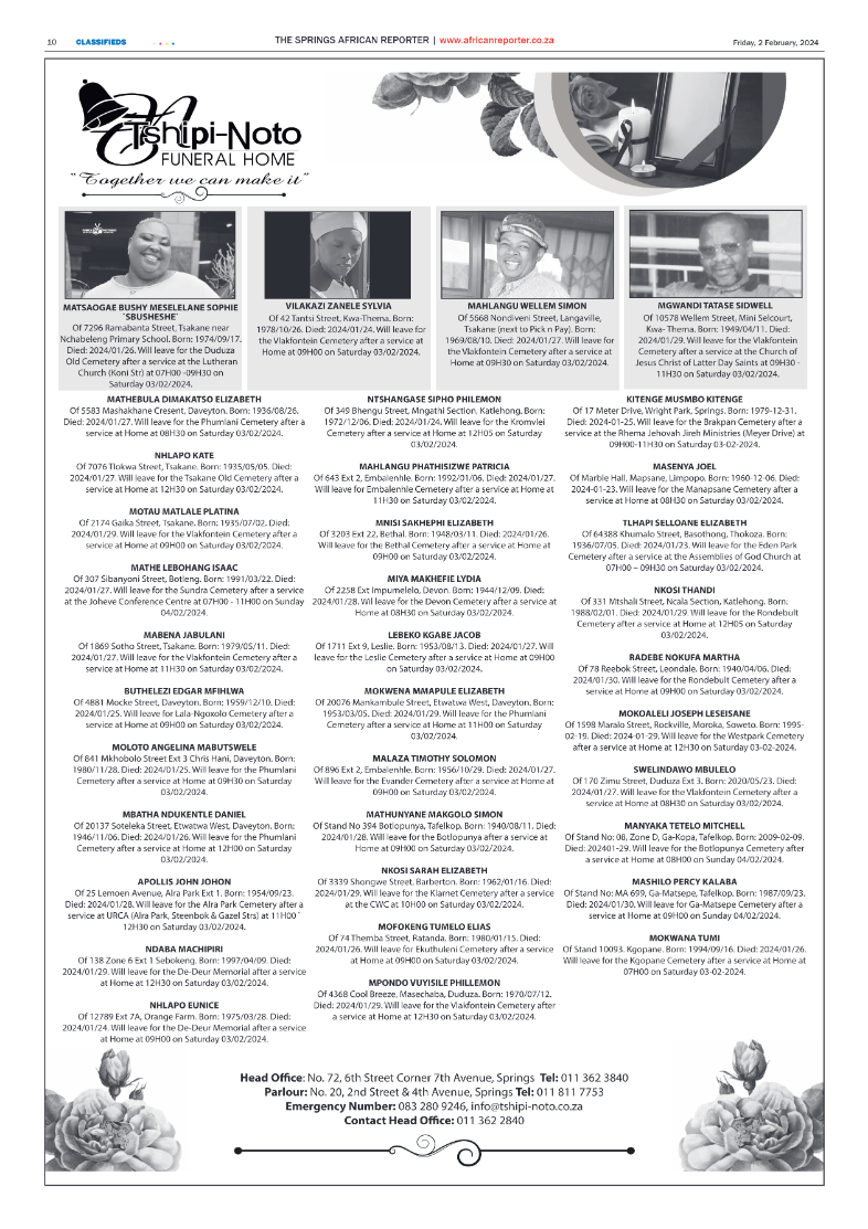 African Reporter 02 February 2024 page 10