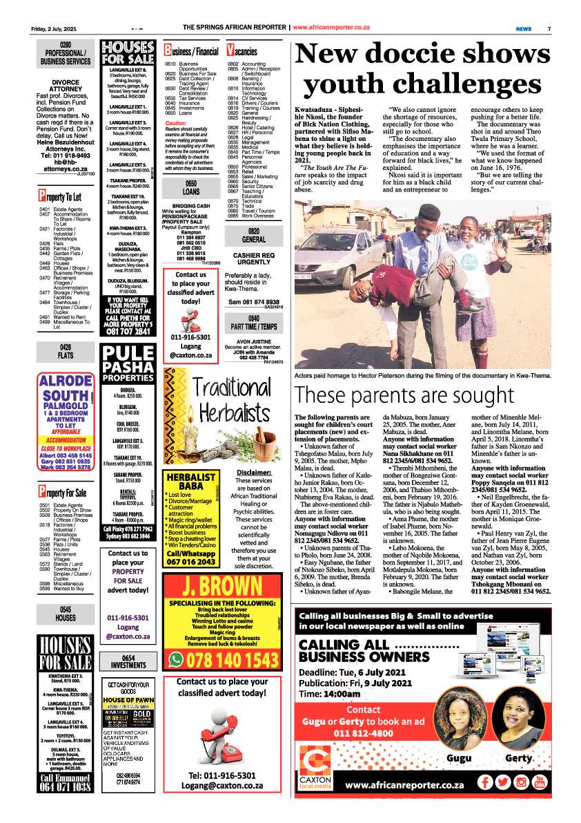 African Reporter 02 July 2021 page 7