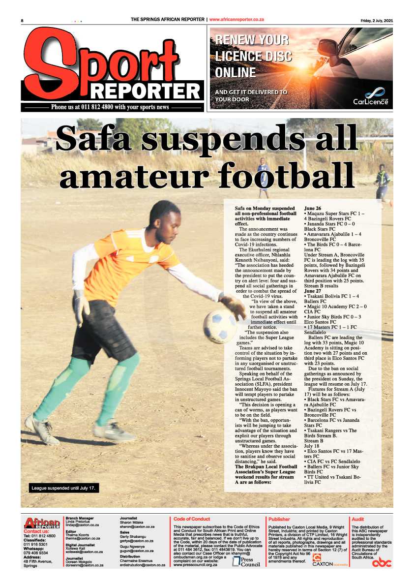 African Reporter 02 July 2021 page 8