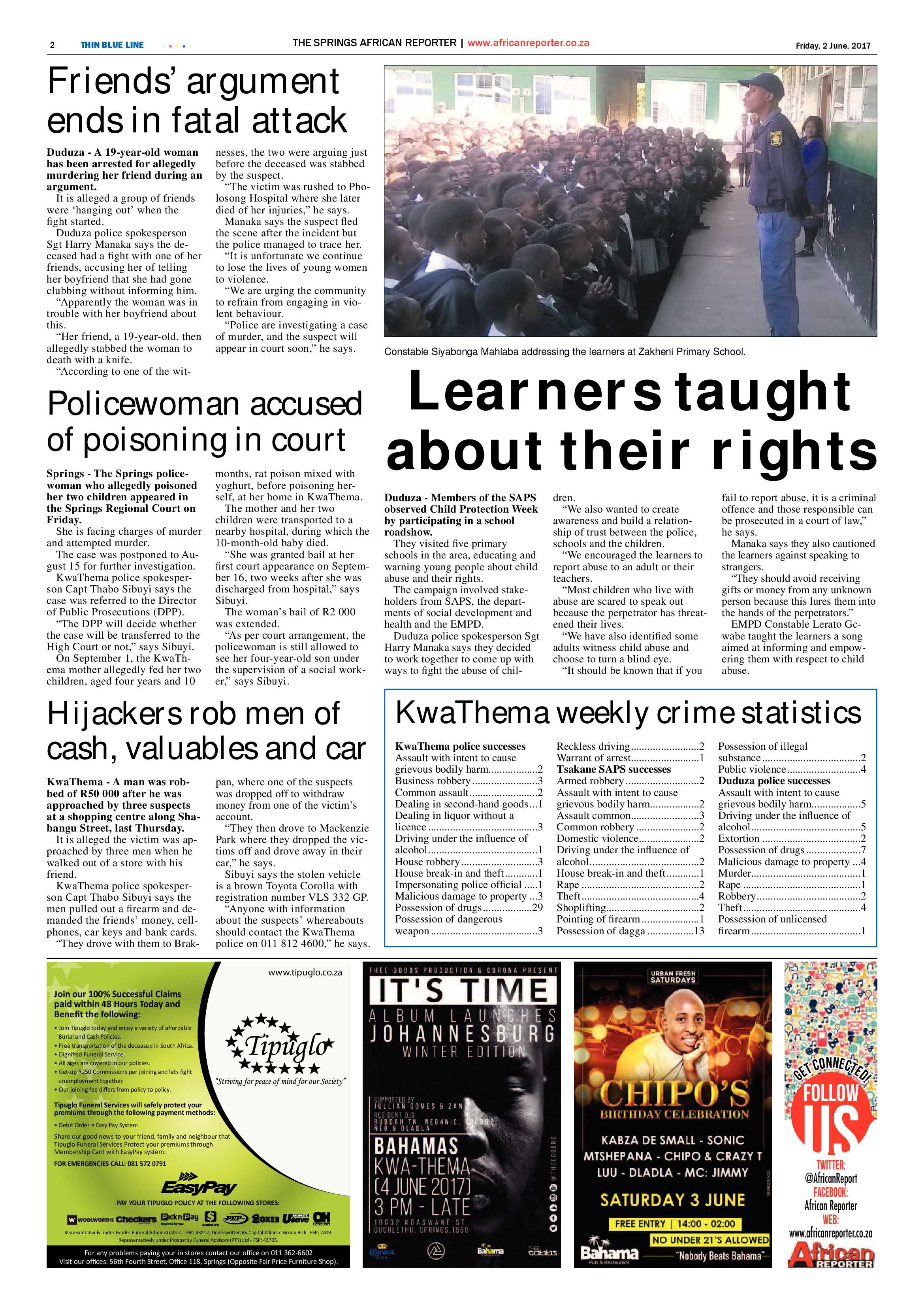 African Reporter 02 June 2017 page 2