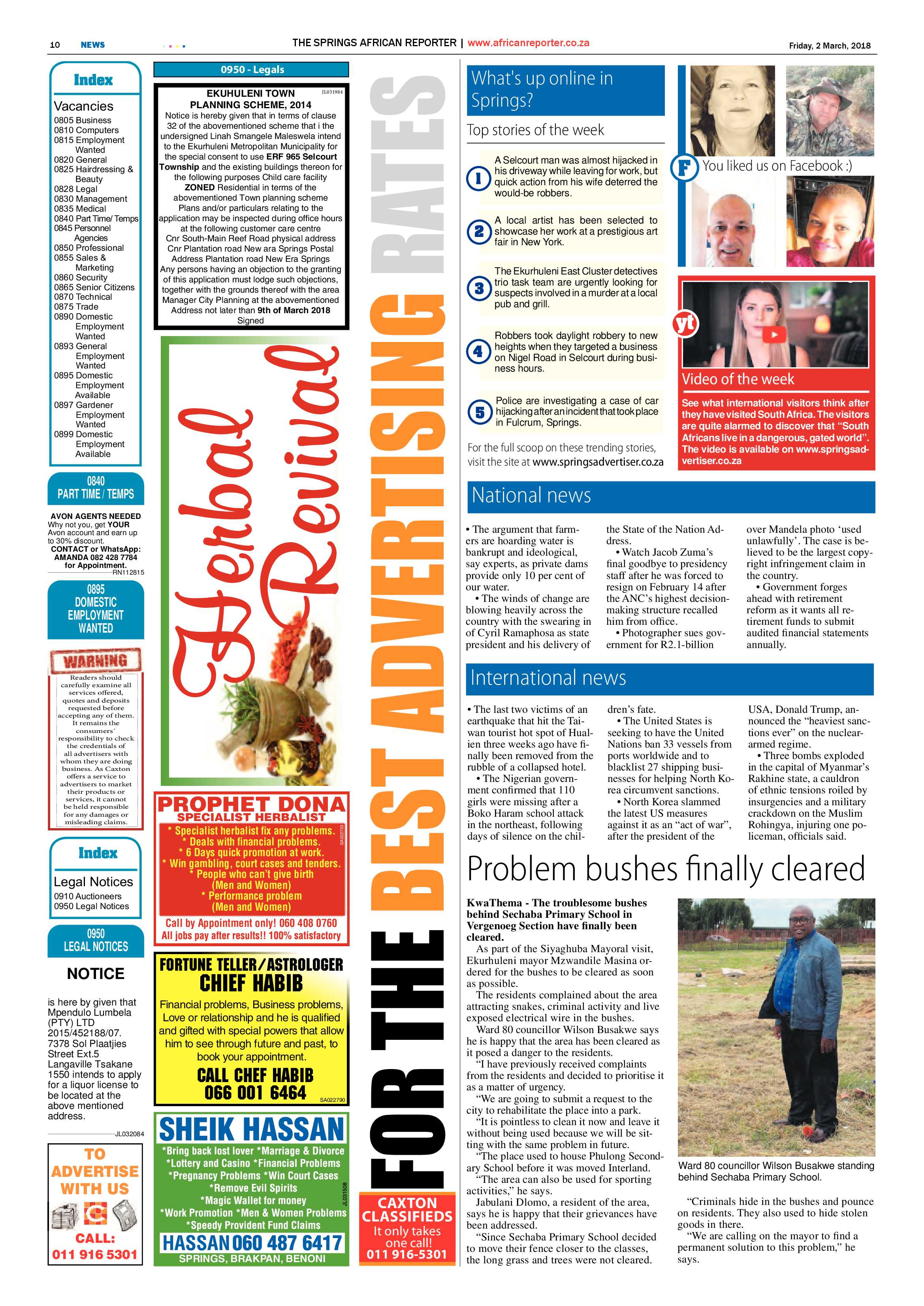 African Reporter 02 March 2018 page 10