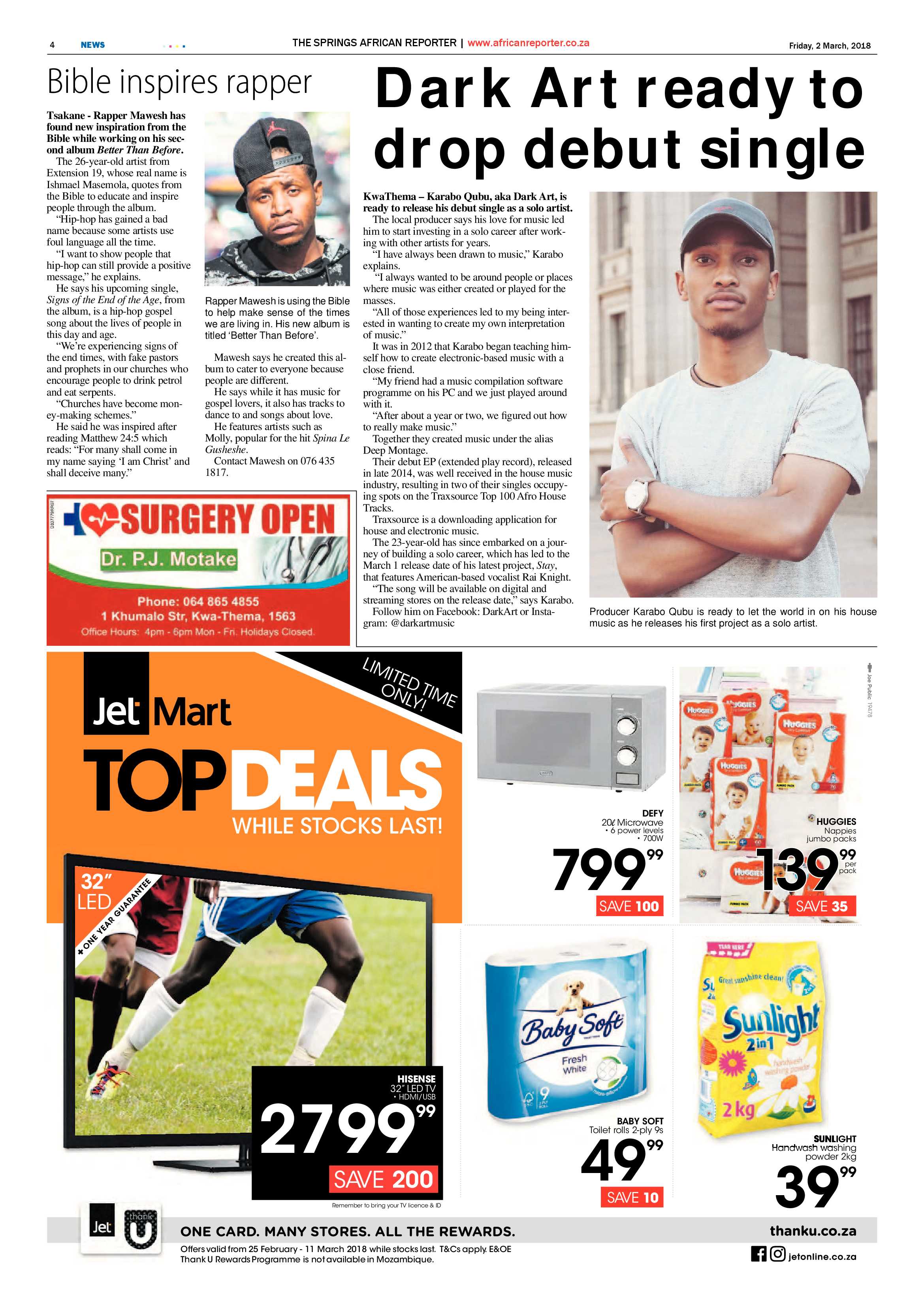 African Reporter 02 March 2018 page 4