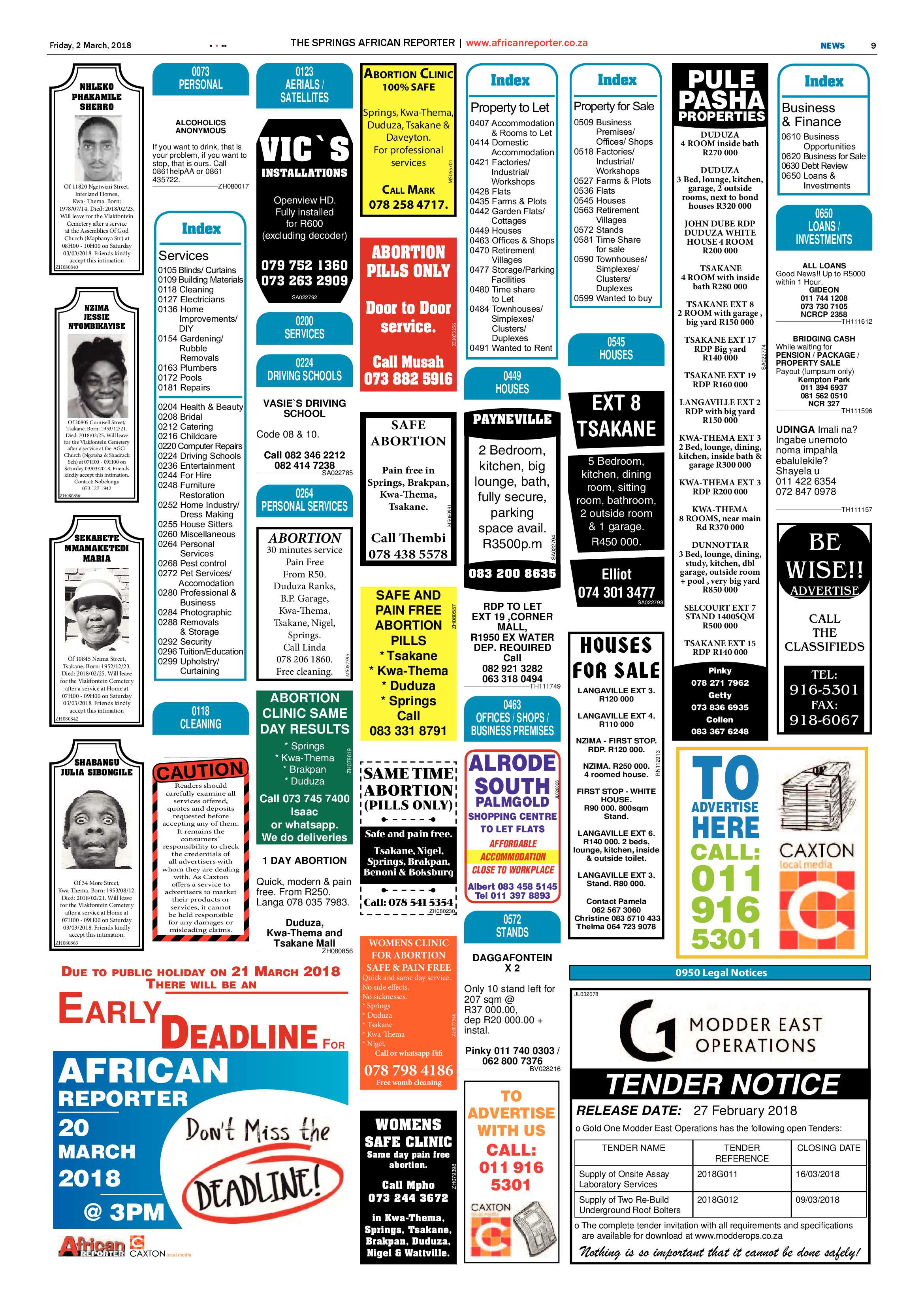 African Reporter 02 March 2018 page 9