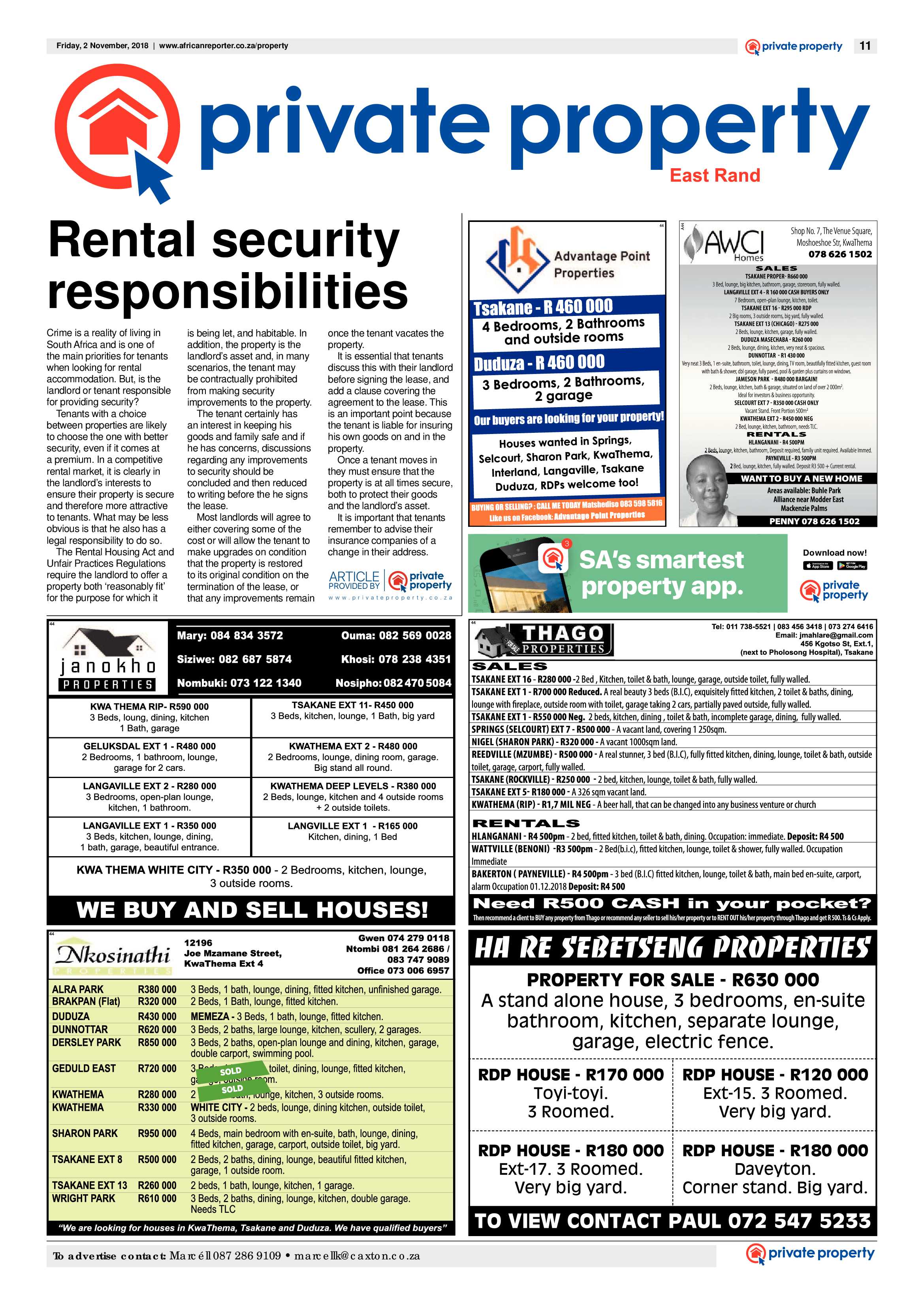 African Reporter 02 November 2018 page 11