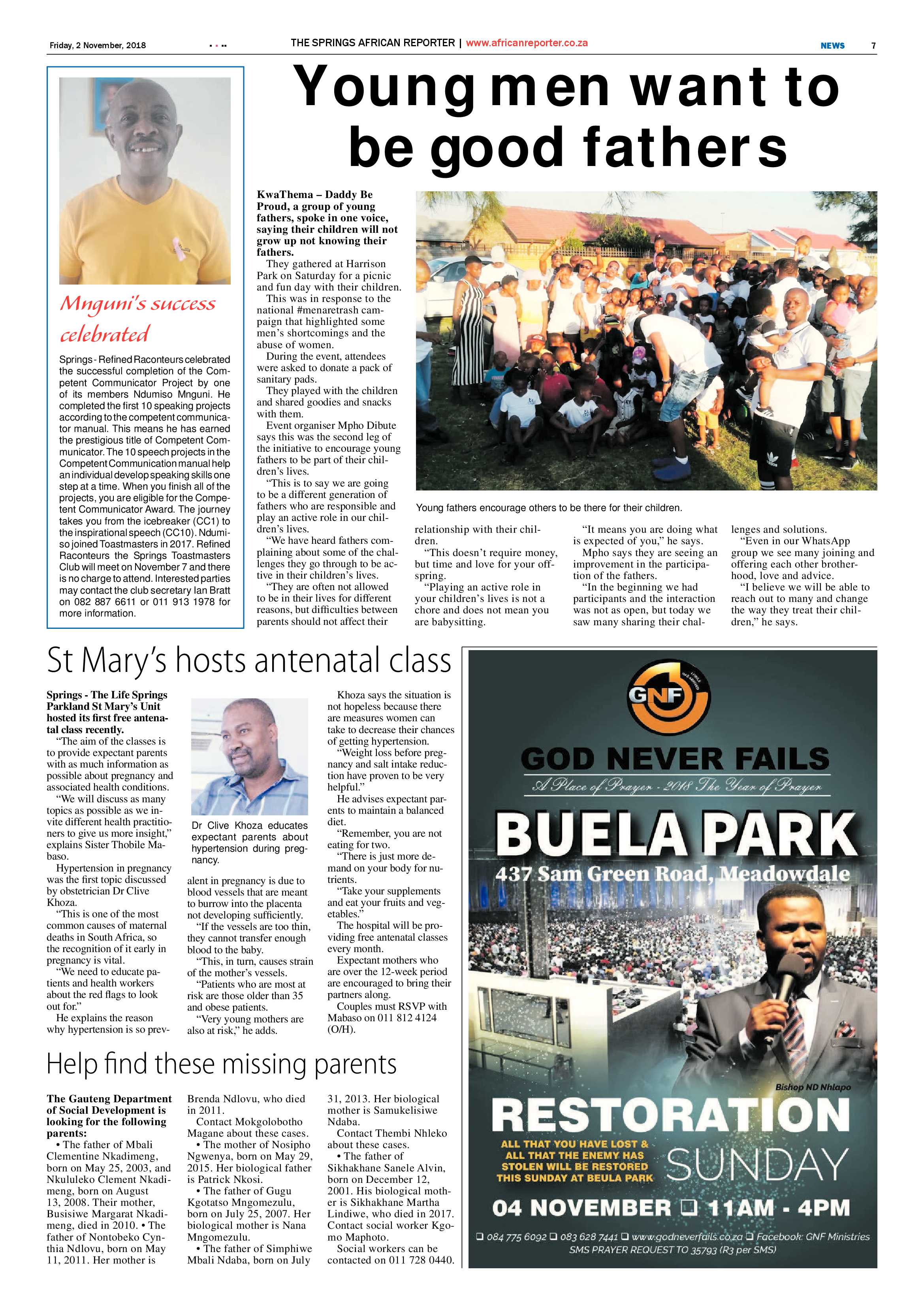 African Reporter 02 November 2018 page 7