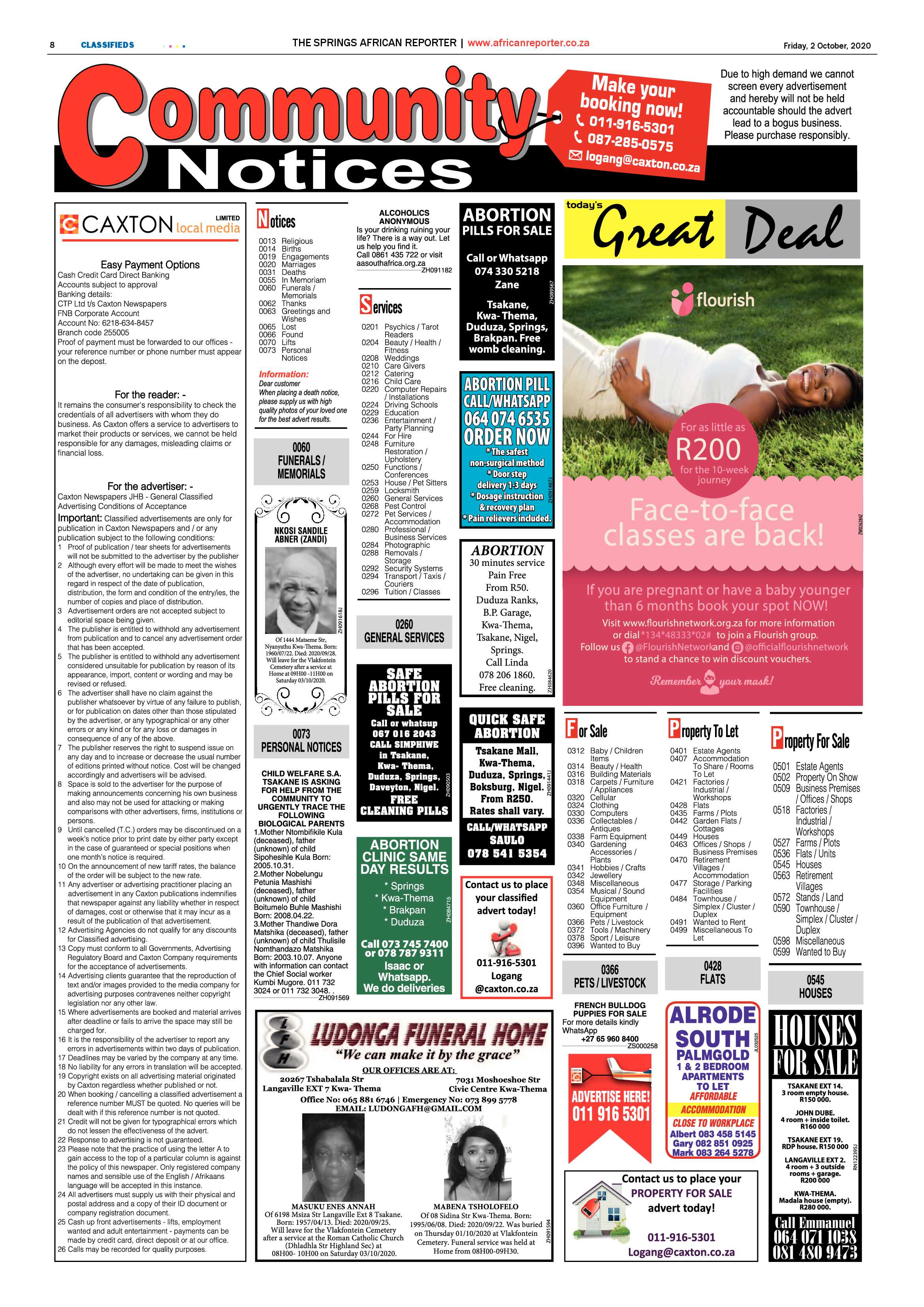 African Reporter 02 October 2020 page 8