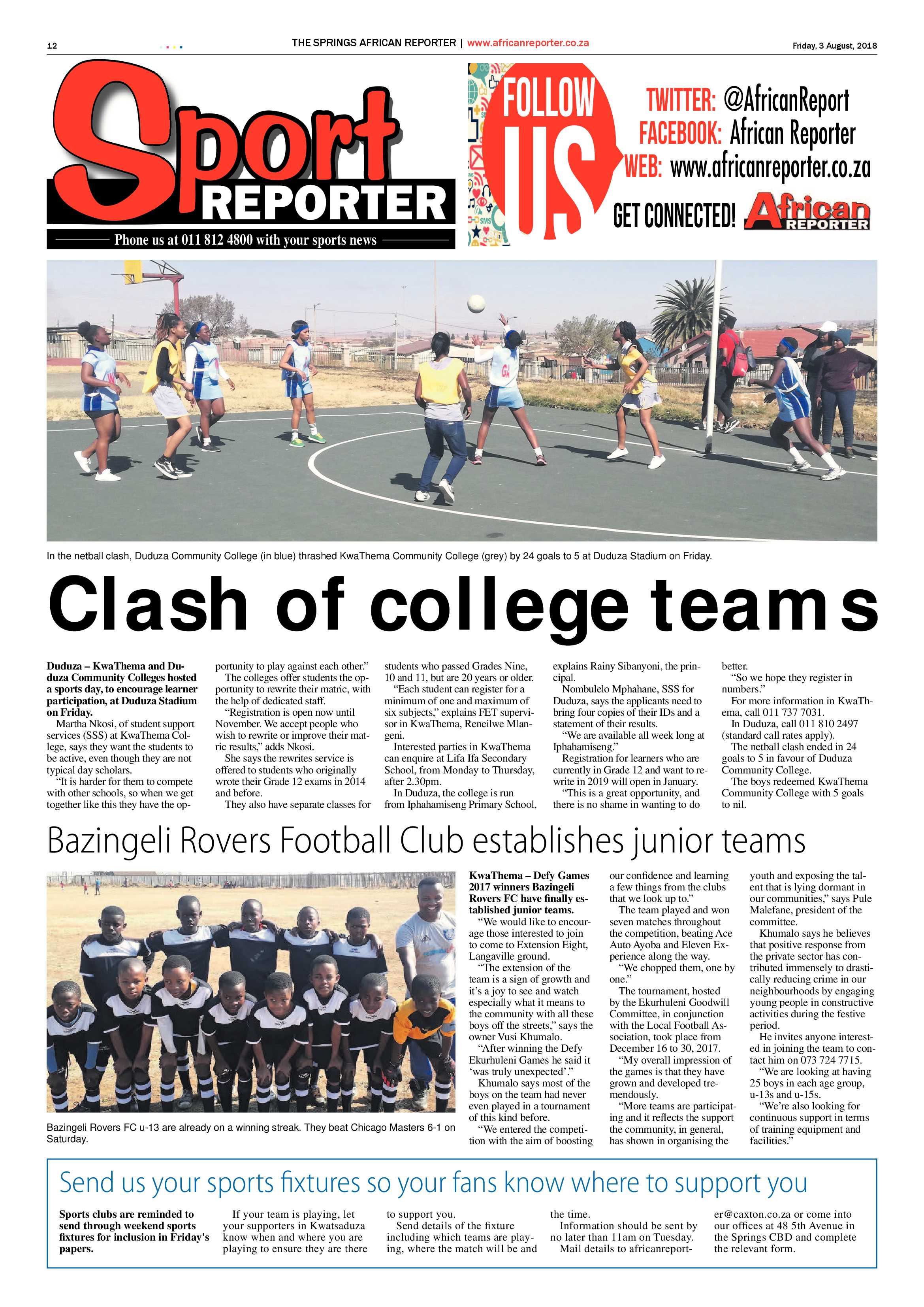 African Reporter 03 August 2018 page 12