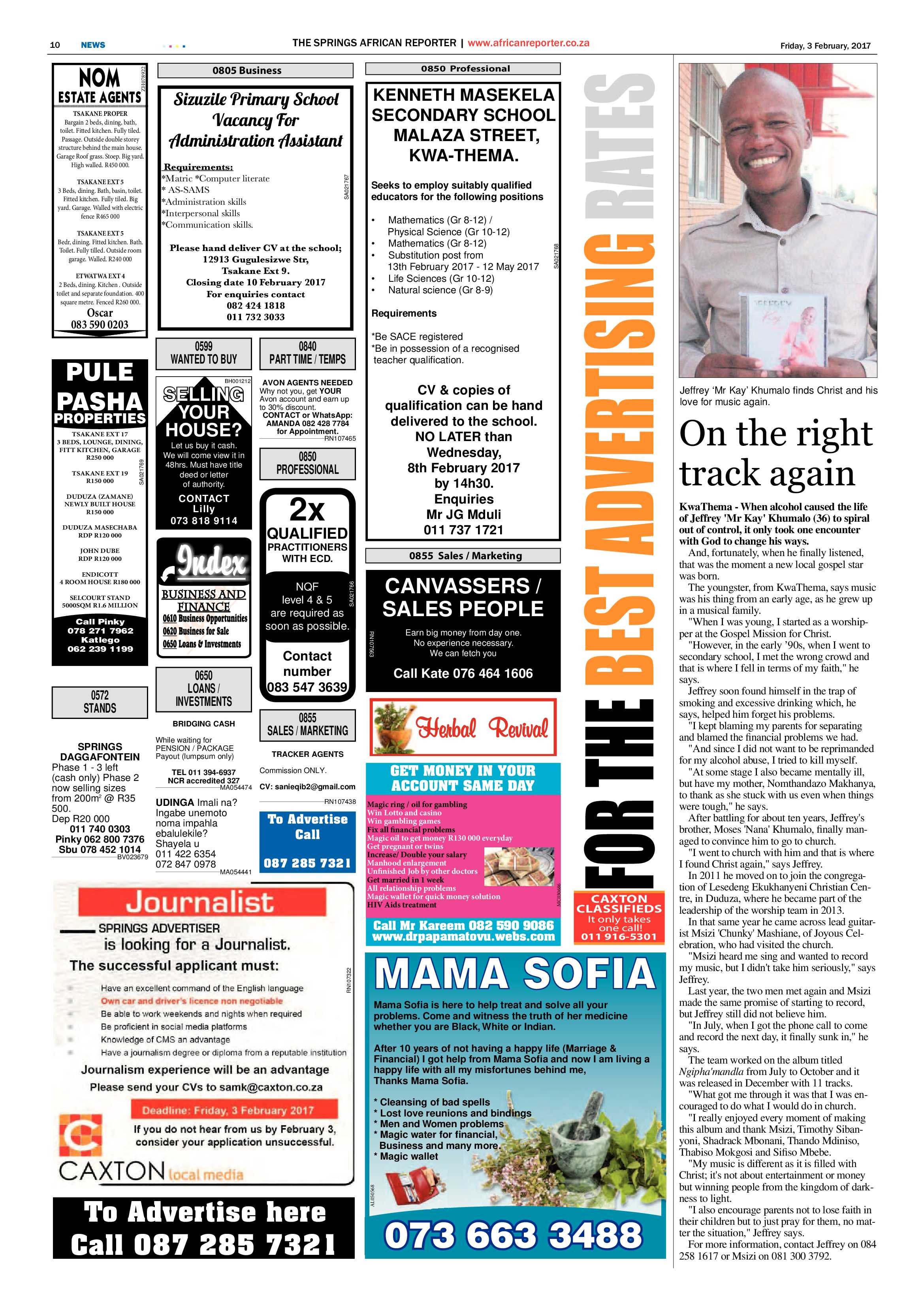 African Reporter 03 February 2017 page 10
