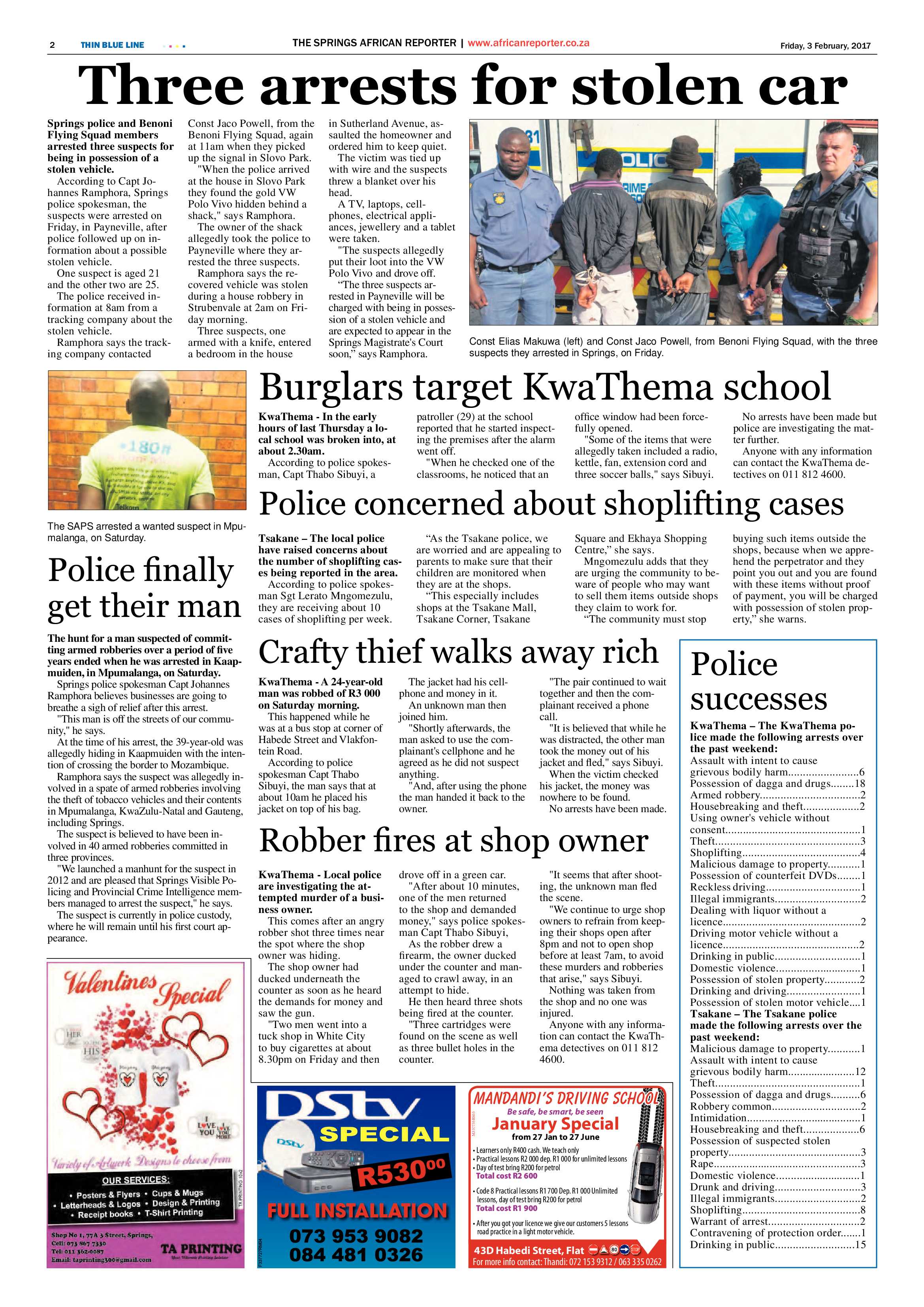 African Reporter 03 February 2017 page 2