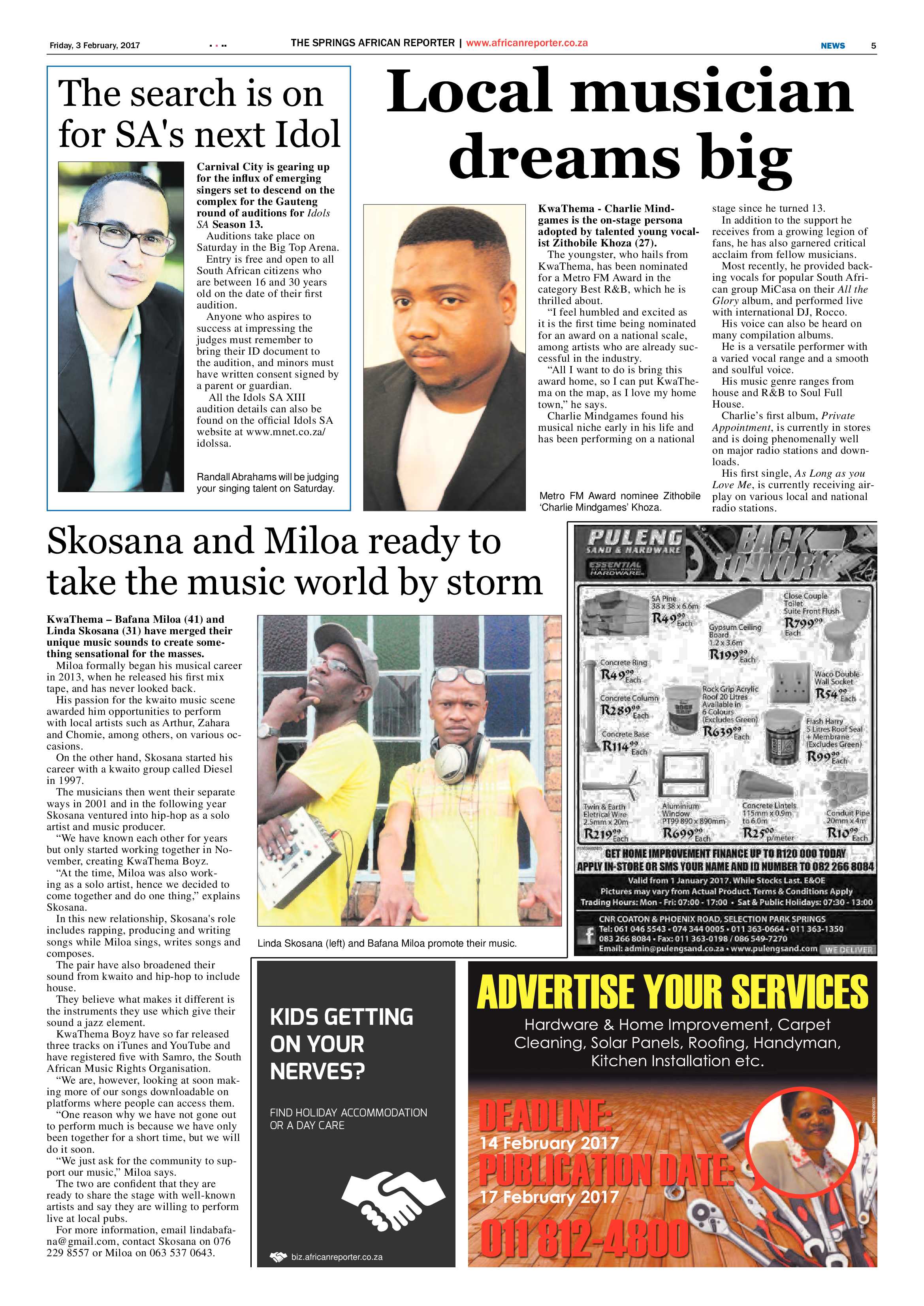 African Reporter 03 February 2017 page 5