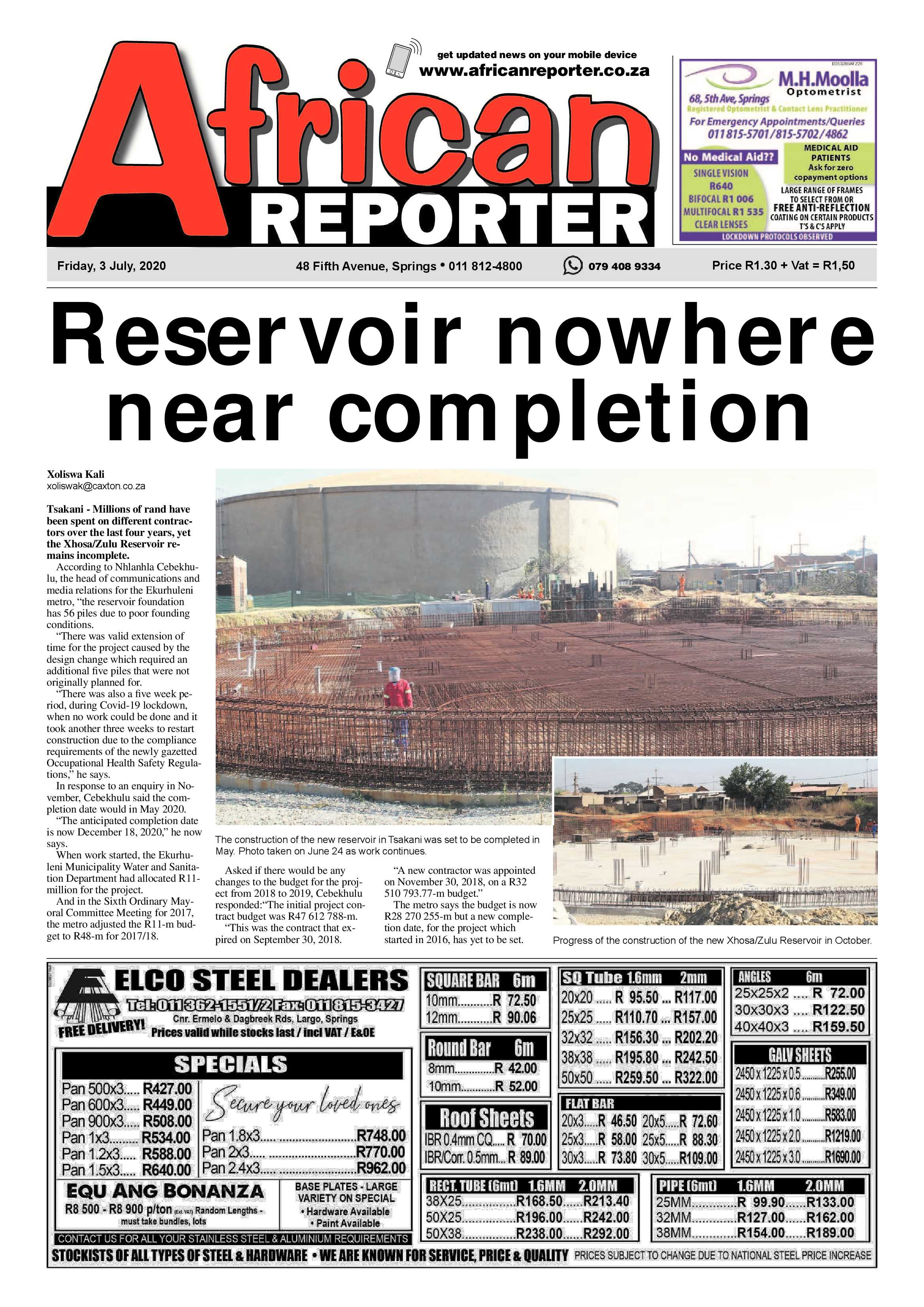 African Reporter 03 July 2020 page 1