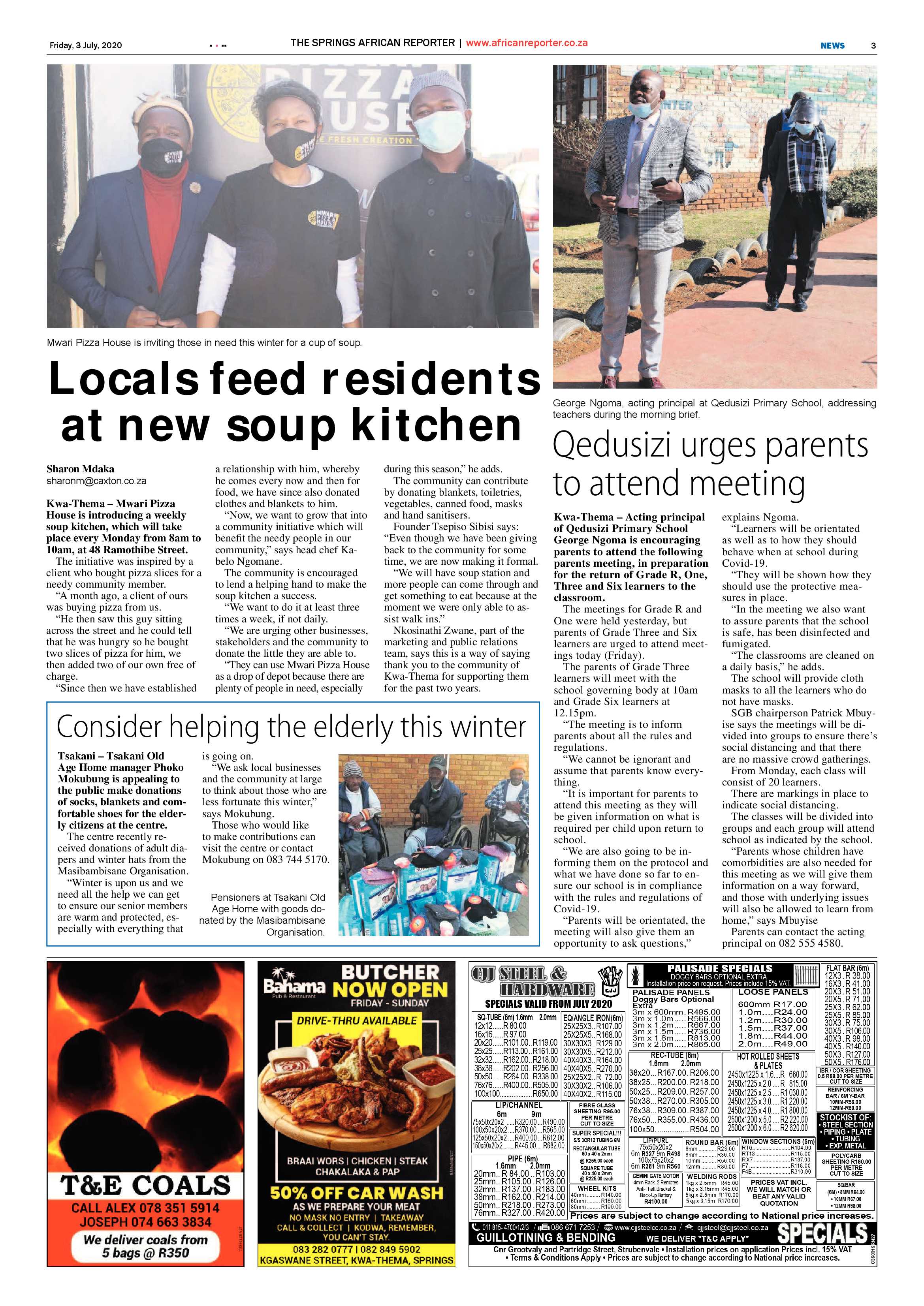 African Reporter 03 July 2020 page 3