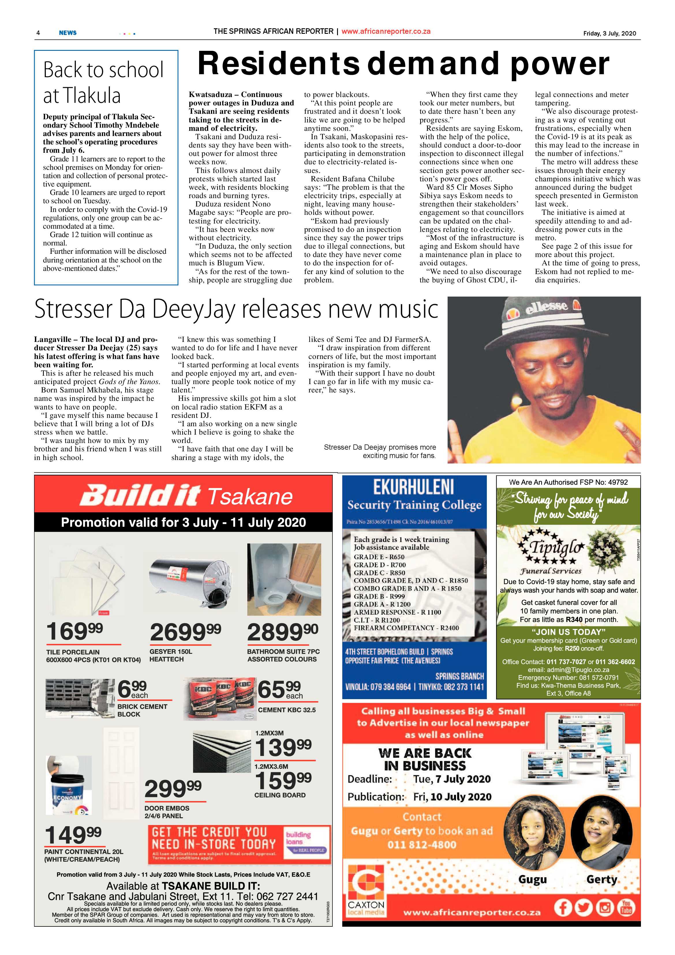 African Reporter 03 July 2020 page 4