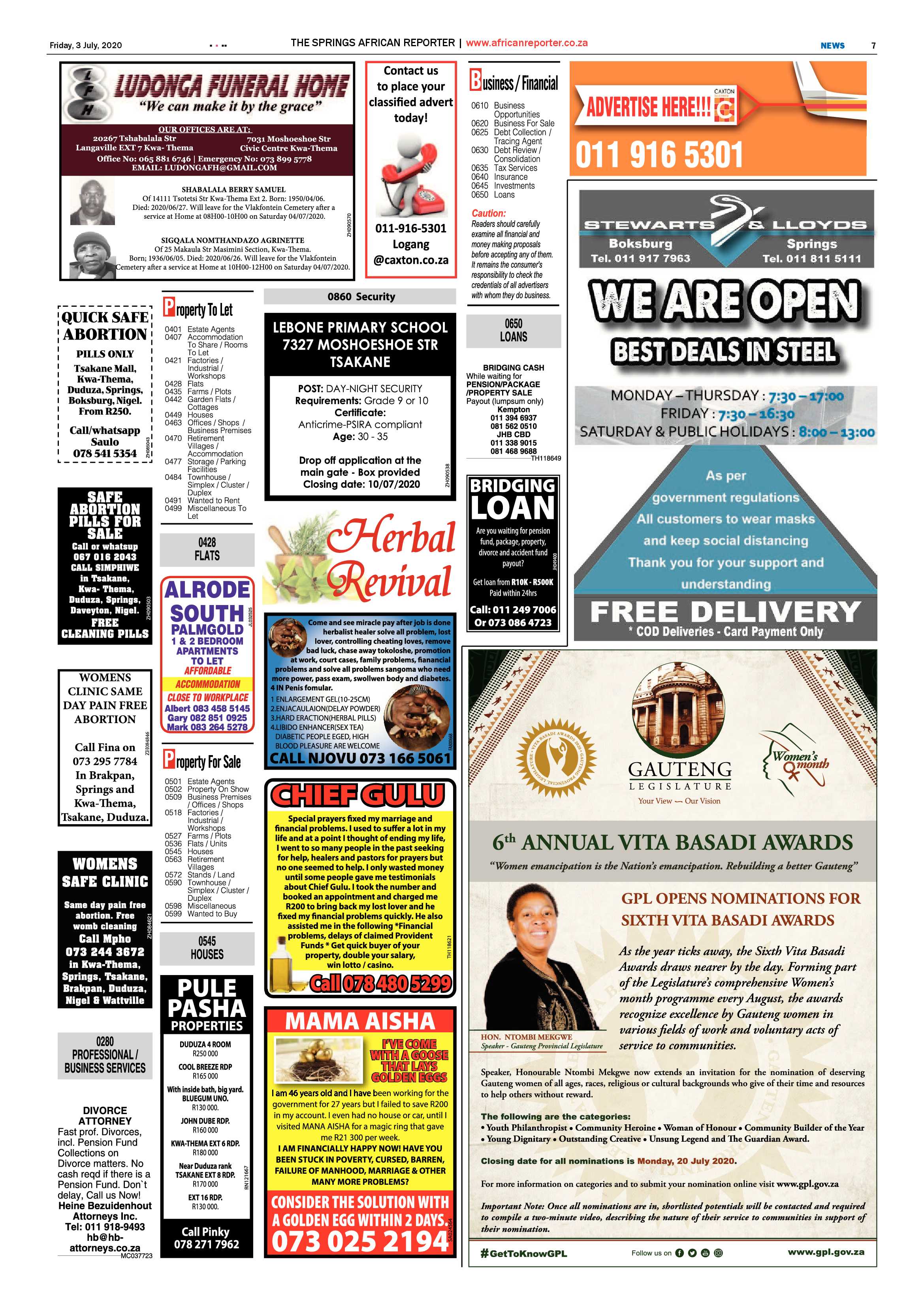 African Reporter 03 July 2020 page 7