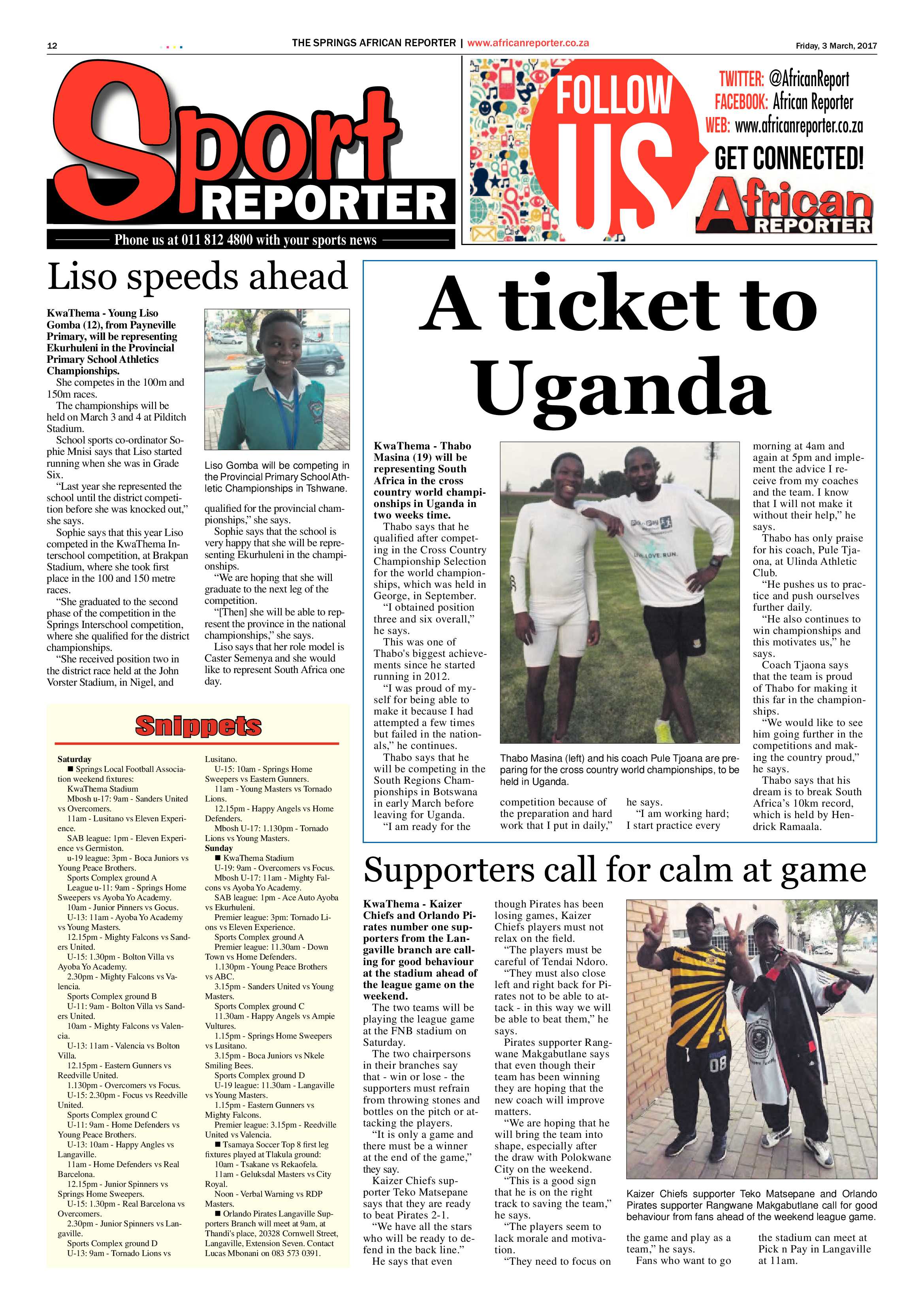 African Reporter 03 March 2017 page 12