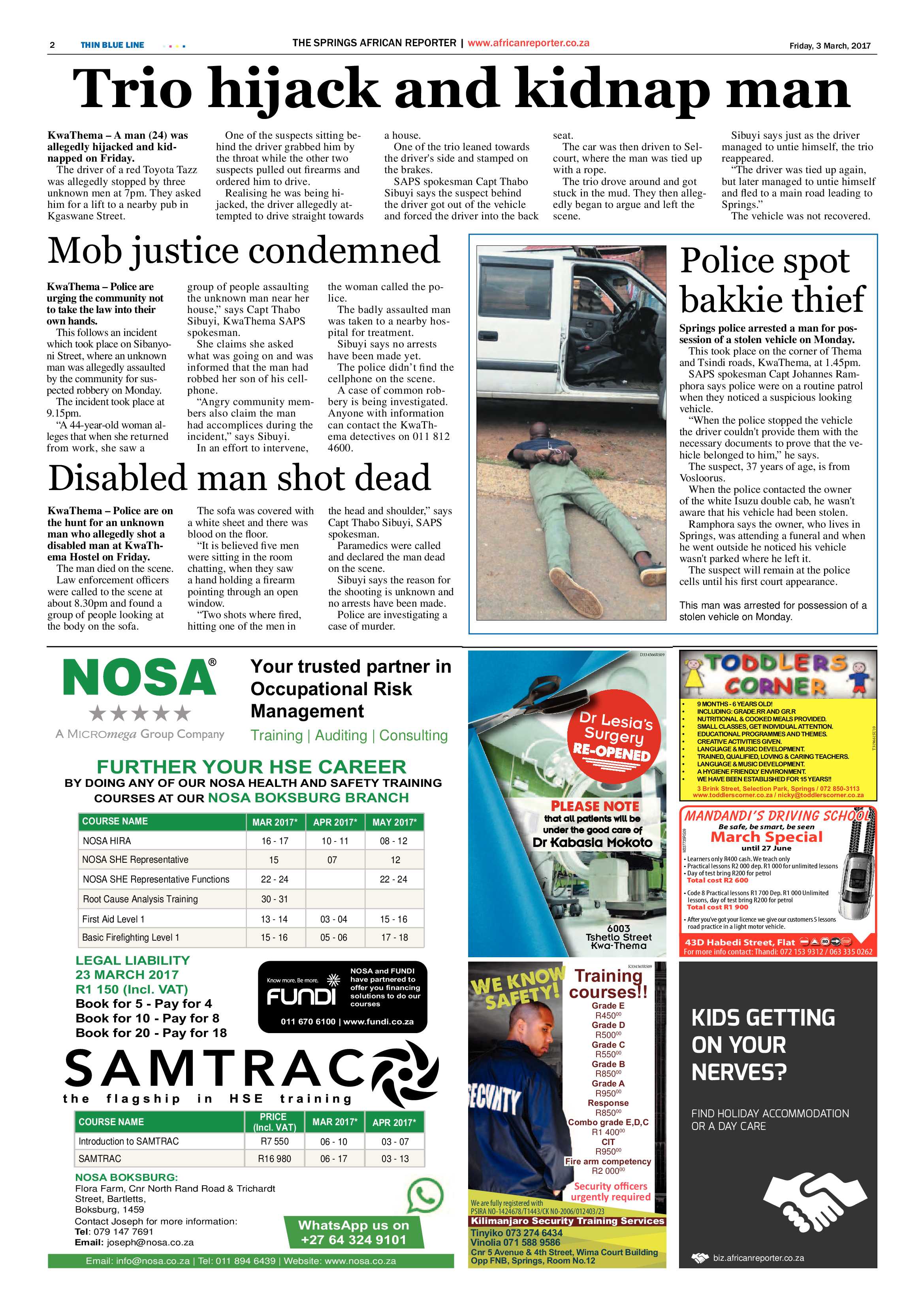 African Reporter 03 March 2017 page 2