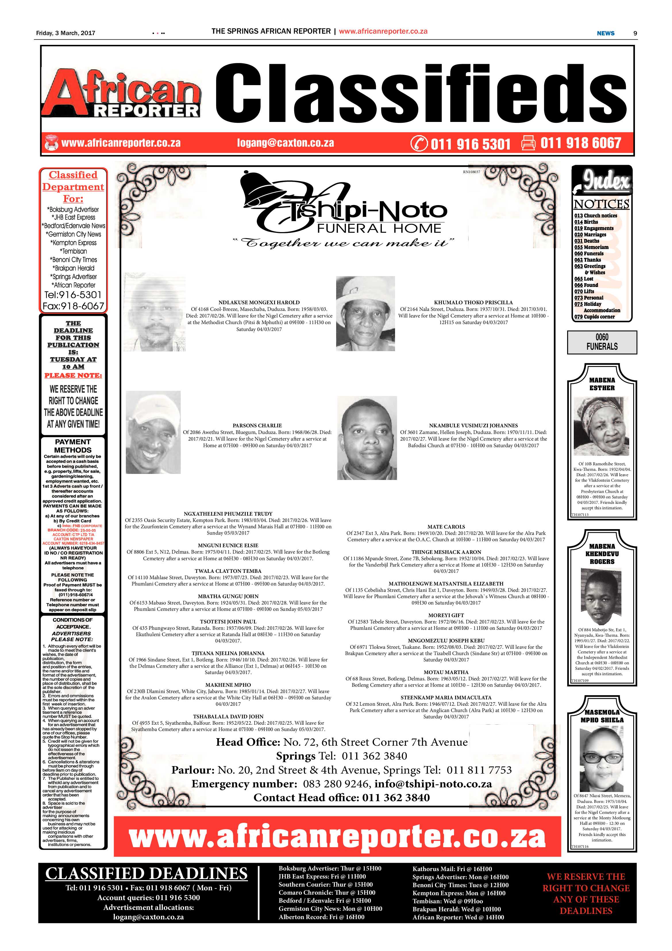 African Reporter 03 March 2017 page 9