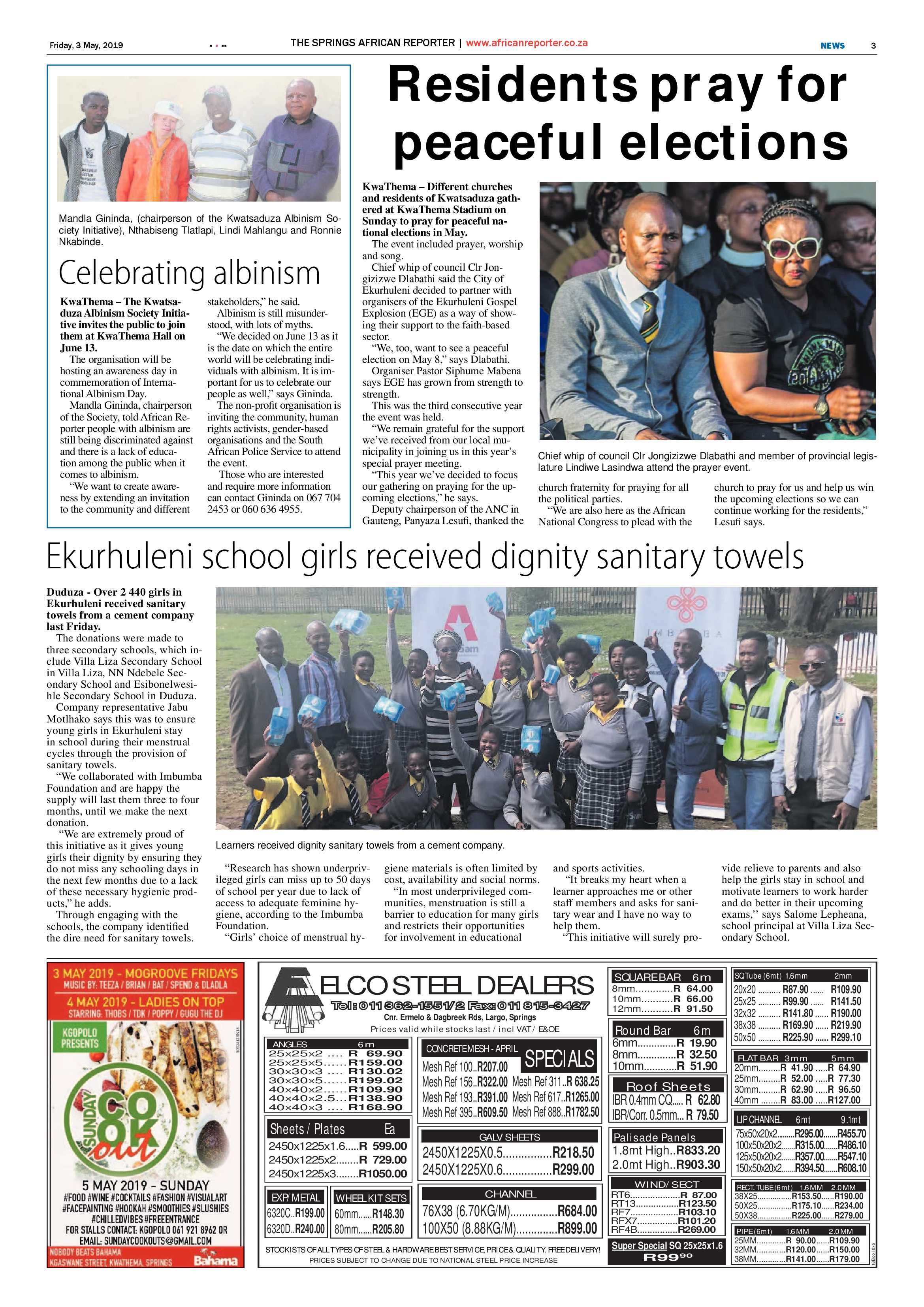 African Reporter 03 May 2019 page 3