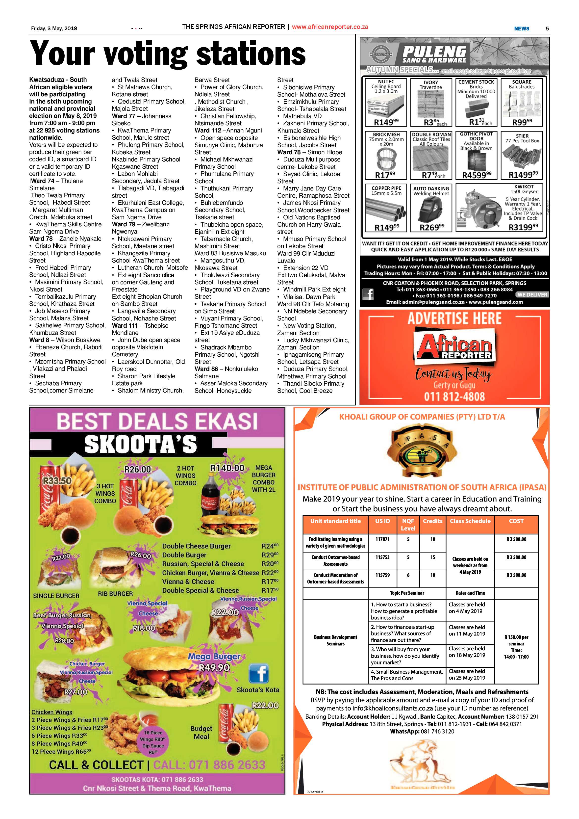 African Reporter 03 May 2019 page 5