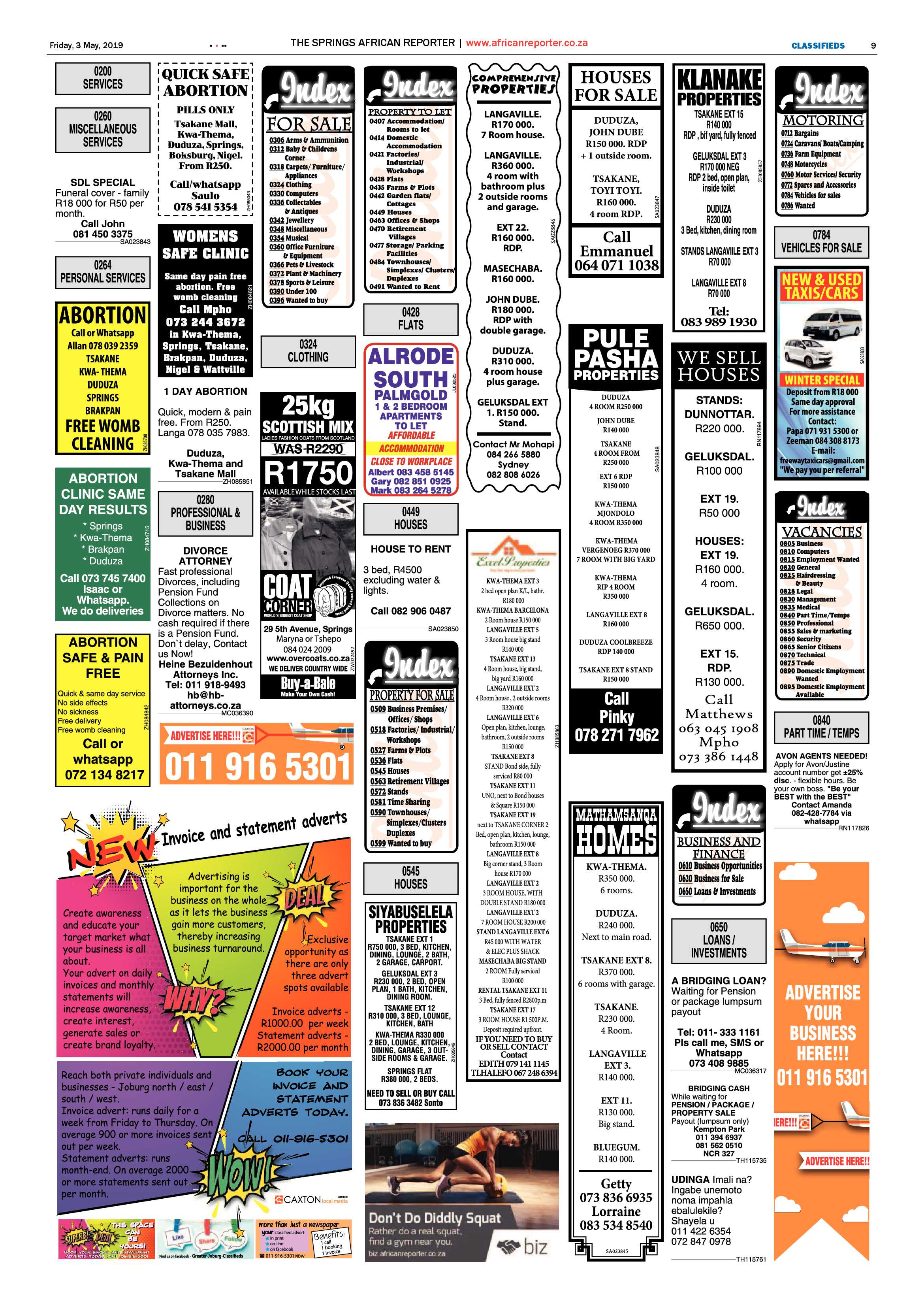 African Reporter 03 May 2019 page 9