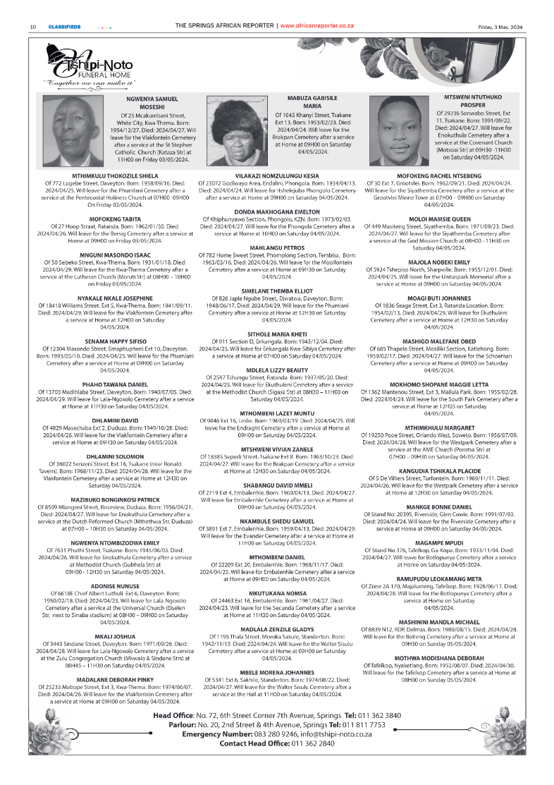 African Reporter 03 May 2024 page 10
