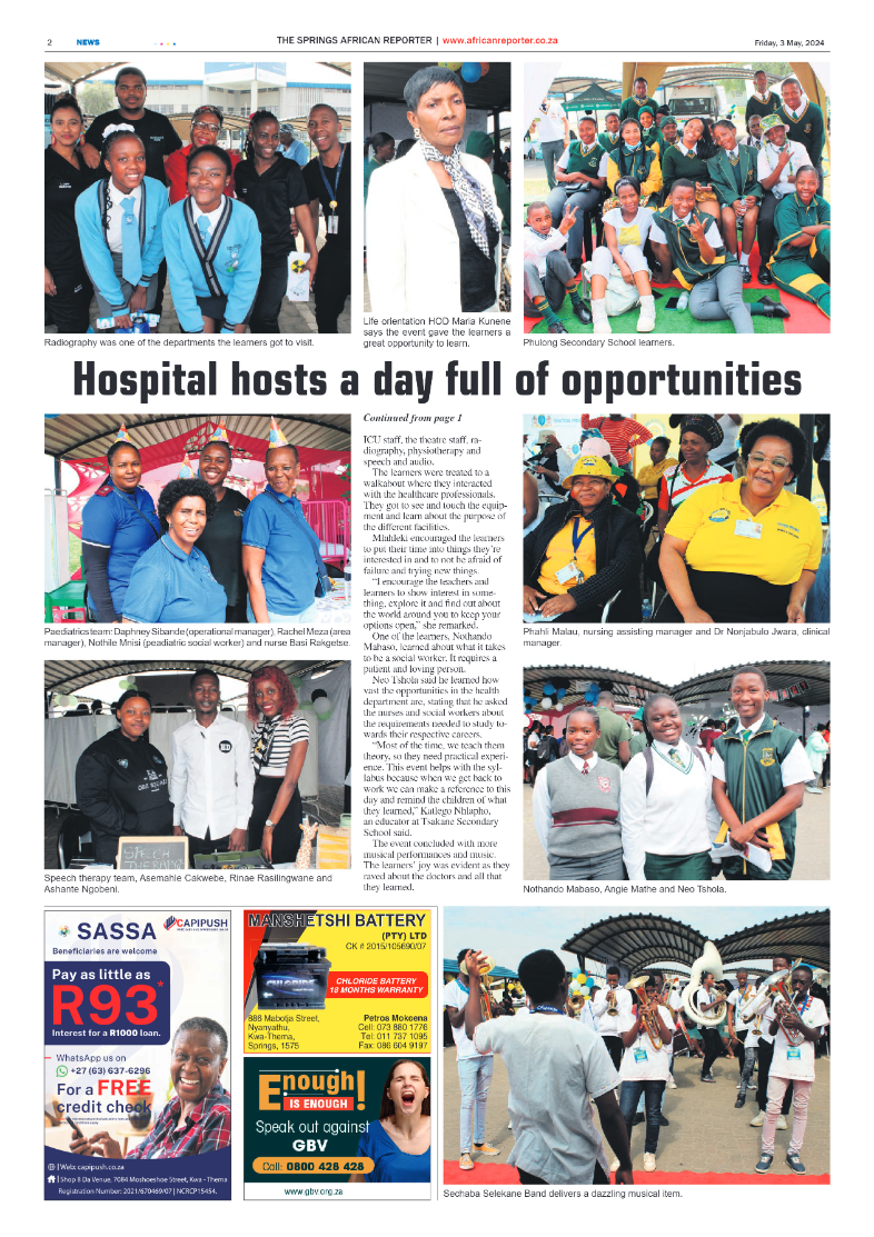 African Reporter 03 May 2024 page 2
