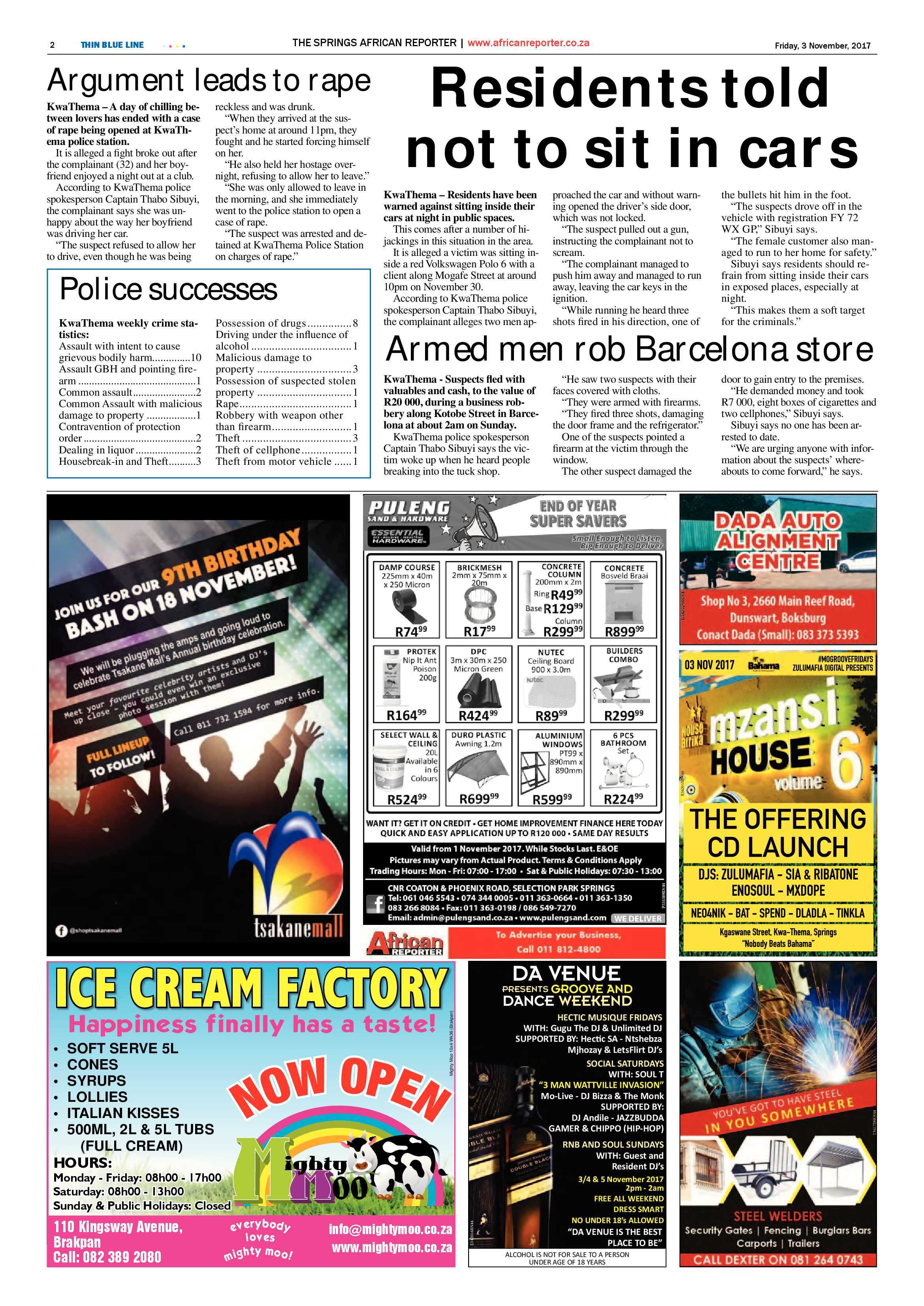 African Reporter 03 November 2017 page 2