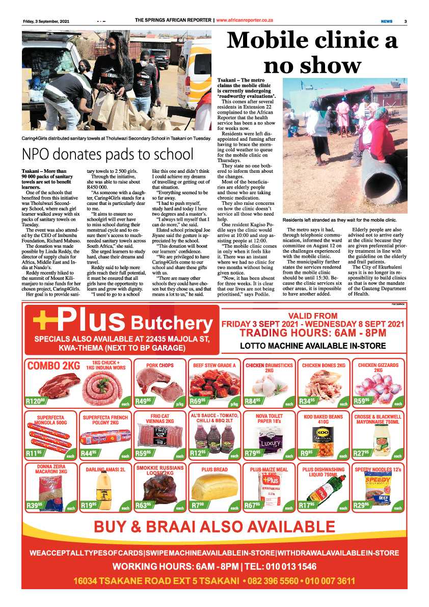 African Reporter 03 September 2021 page 3