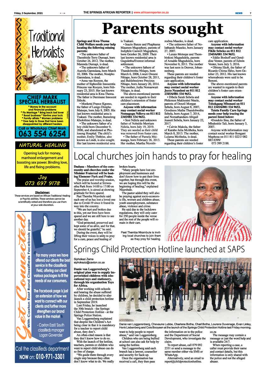 African Reporter 03 September 2021 page 7